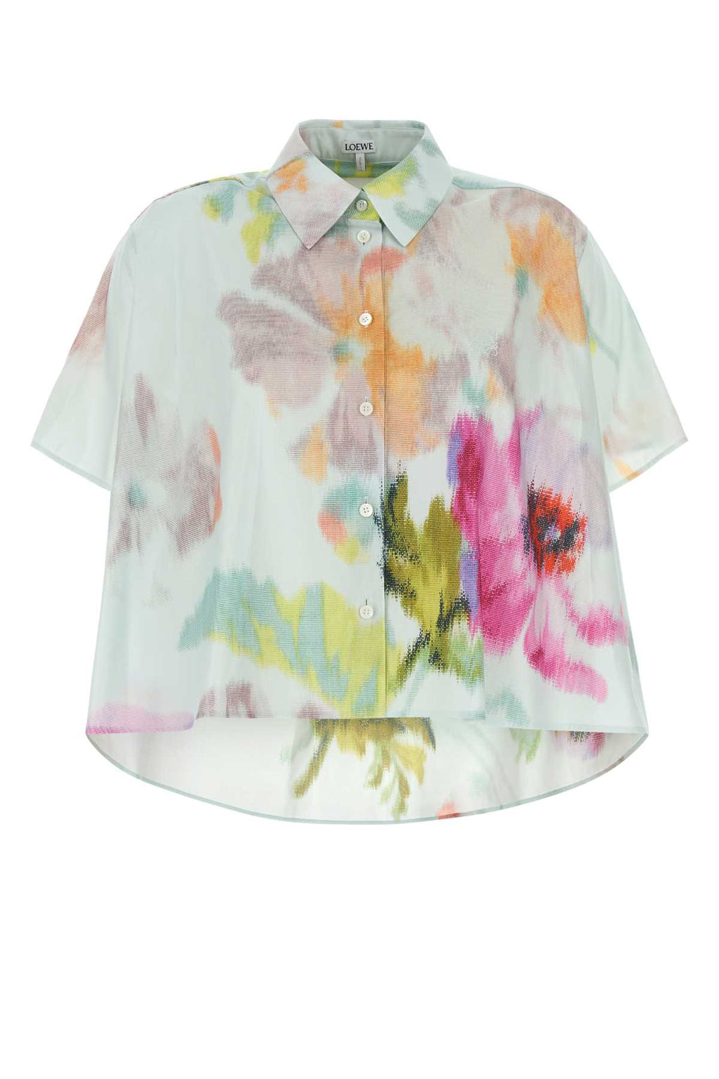 LOEWE SHORT SLEEVE TRAPEZE SHIRT For Women Exterior: 79% Cotton 21% Silk