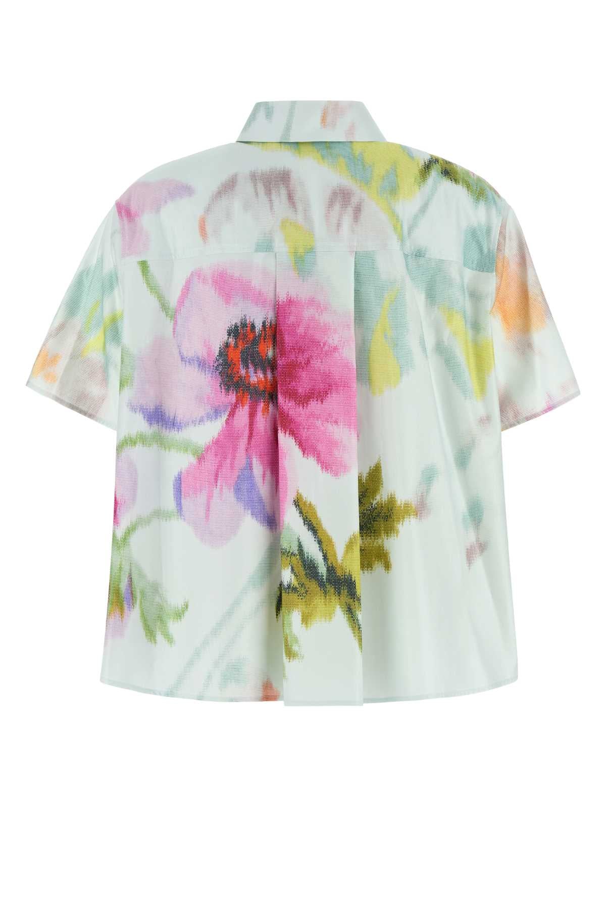 LOEWE SHORT SLEEVE TRAPEZE SHIRT For Women Exterior: 79% Cotton 21% Silk