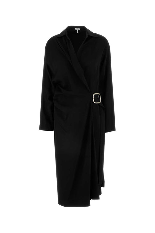 LOEWE BELTED DRESS For Women Exterior: 96% Viscose 4% Elastane