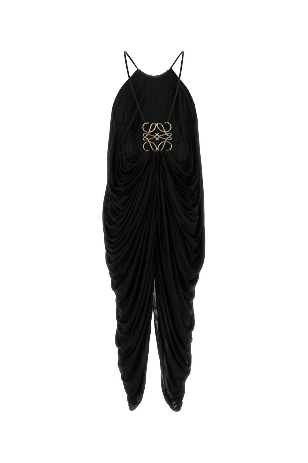 LOEWE DRAPED DRESS For Women Exterior: 100% Silk Lining: 100% Polyester