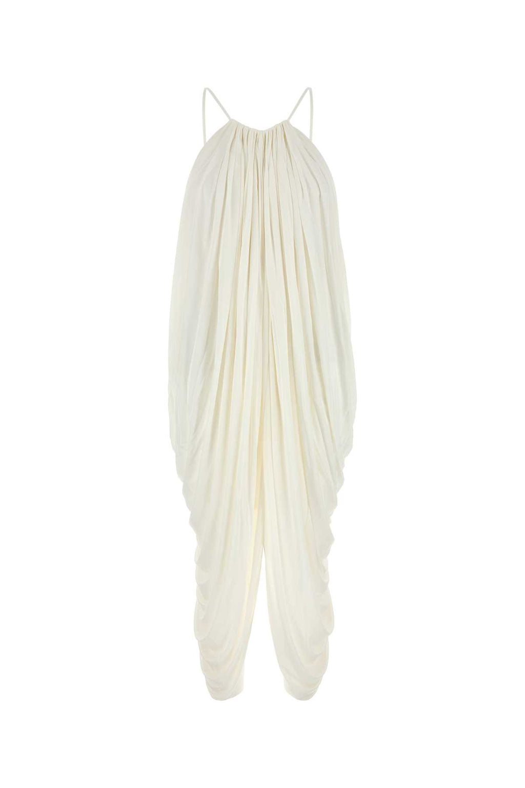 LOEWE DRAPED DRESS For Women Exterior: 100% Silk Lining: 100% Polyester