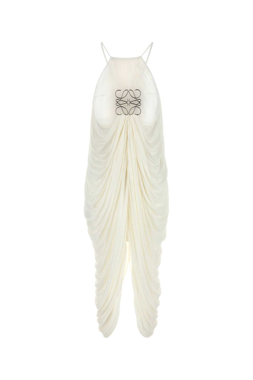 LOEWE DRAPED DRESS For Women Exterior: 100% Silk Lining: 100% Polyester