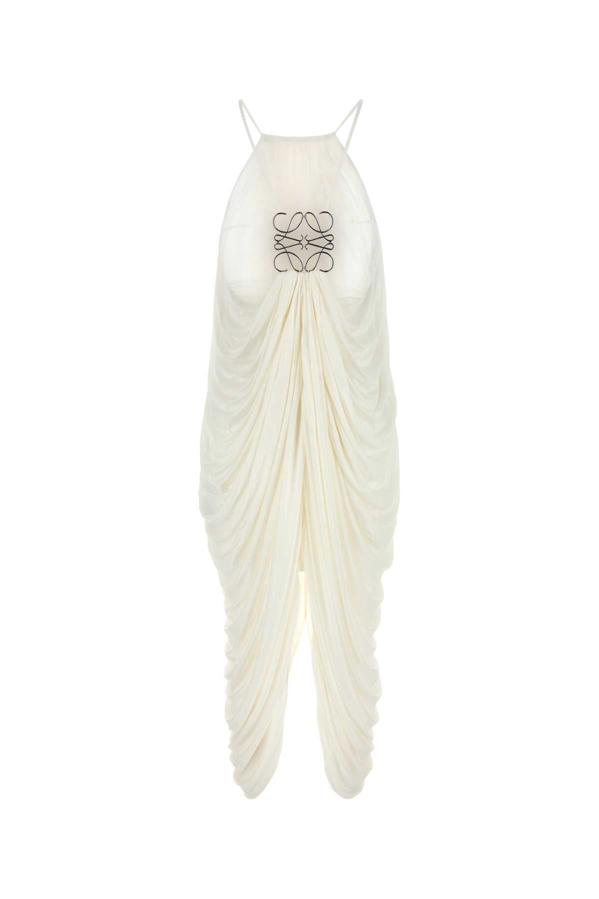 LOEWE DRAPED DRESS For Women Exterior: 100% Silk Lining: 100% Polyester