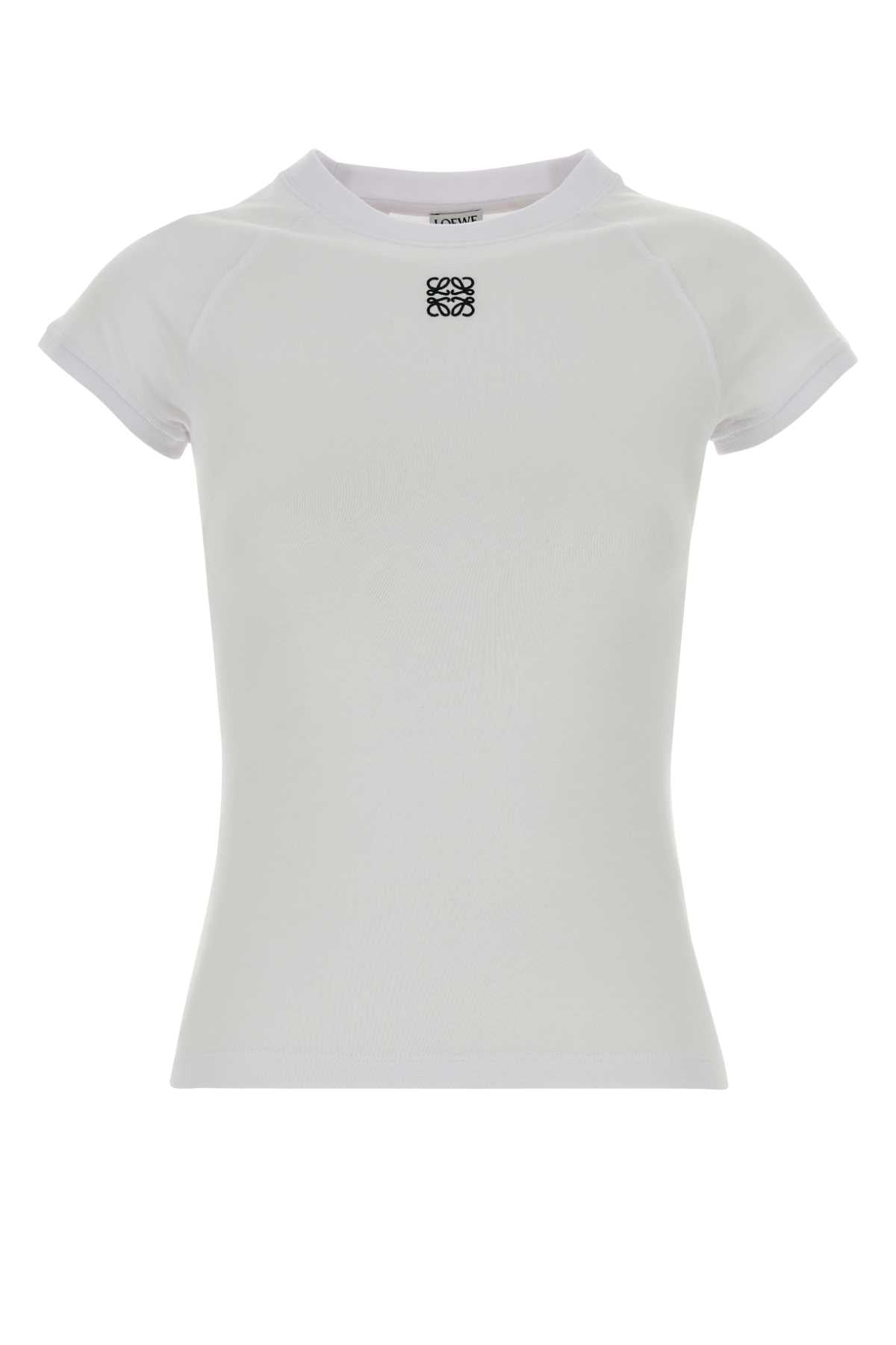 LOEWE SMALL FIT T-SHIRT For Women Exterior: 59% Cotton 37% Viscose 4% Elastane