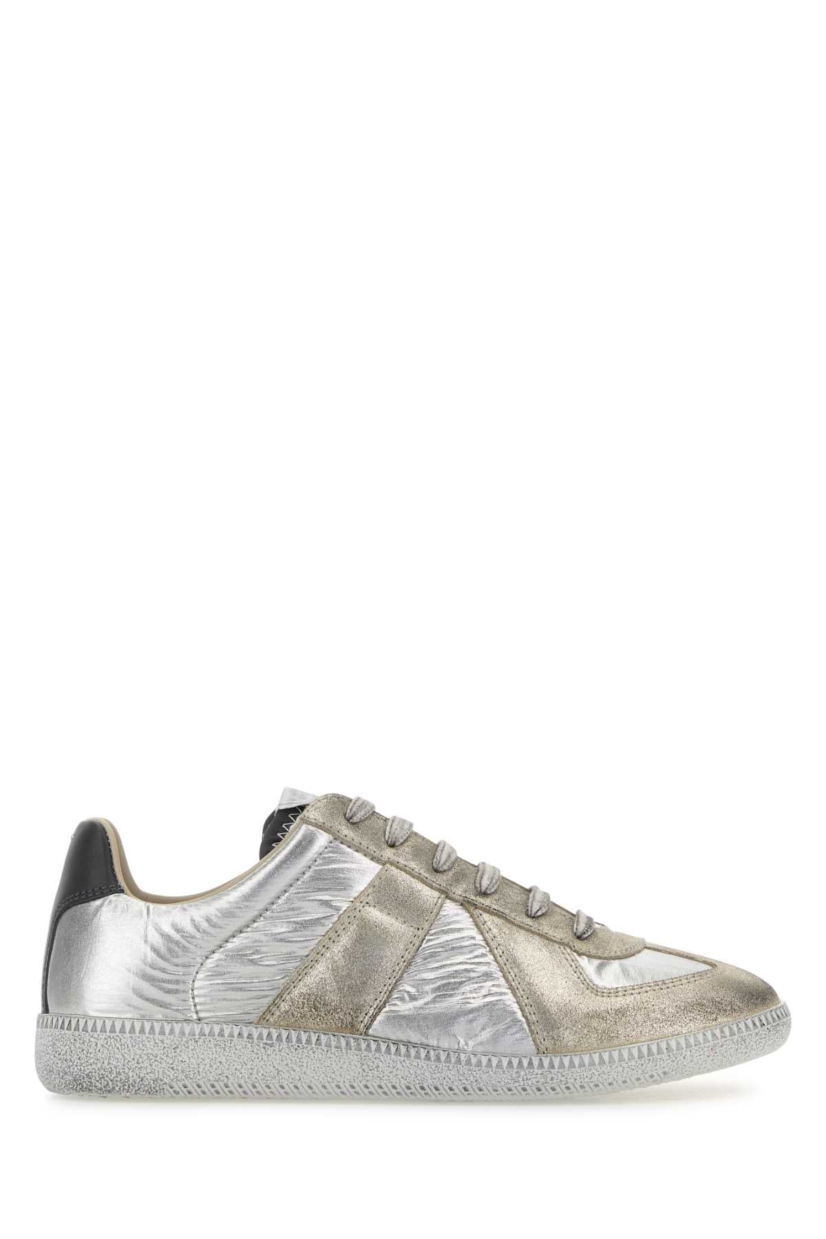 MAISON MARGIELA SNEAKERS For Women Tomaia: 90% Poliestere 10% Poliammide - Contrasto: 100% Poliestere - Contrasto: 100% Pelle Bovina - Contrasto: 100% Pelle Bovina - Fodera: 100% Cotone - Contrasto: 100% Pelle Bovina - Interno: 100% Pelle Bovina - Suola: 100% Gomma