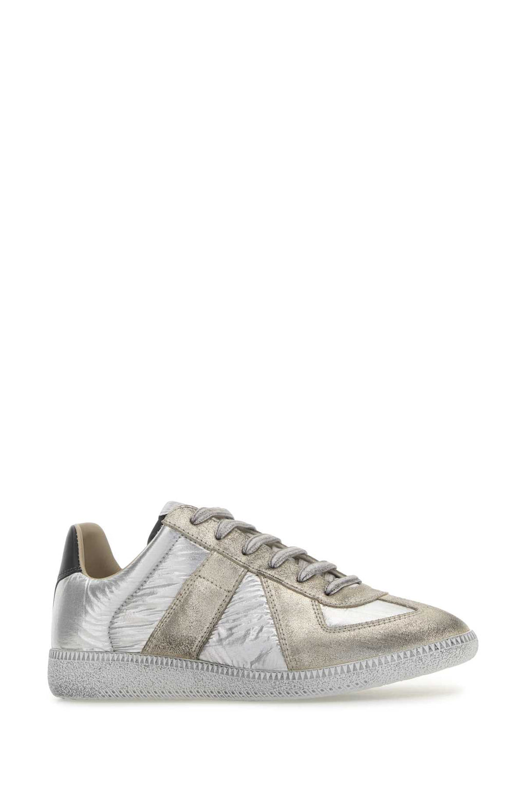 MAISON MARGIELA SNEAKERS For Women Tomaia: 90% Poliestere 10% Poliammide - Contrasto: 100% Poliestere - Contrasto: 100% Pelle Bovina - Contrasto: 100% Pelle Bovina - Fodera: 100% Cotone - Contrasto: 100% Pelle Bovina - Interno: 100% Pelle Bovina - Suola: 100% Gomma