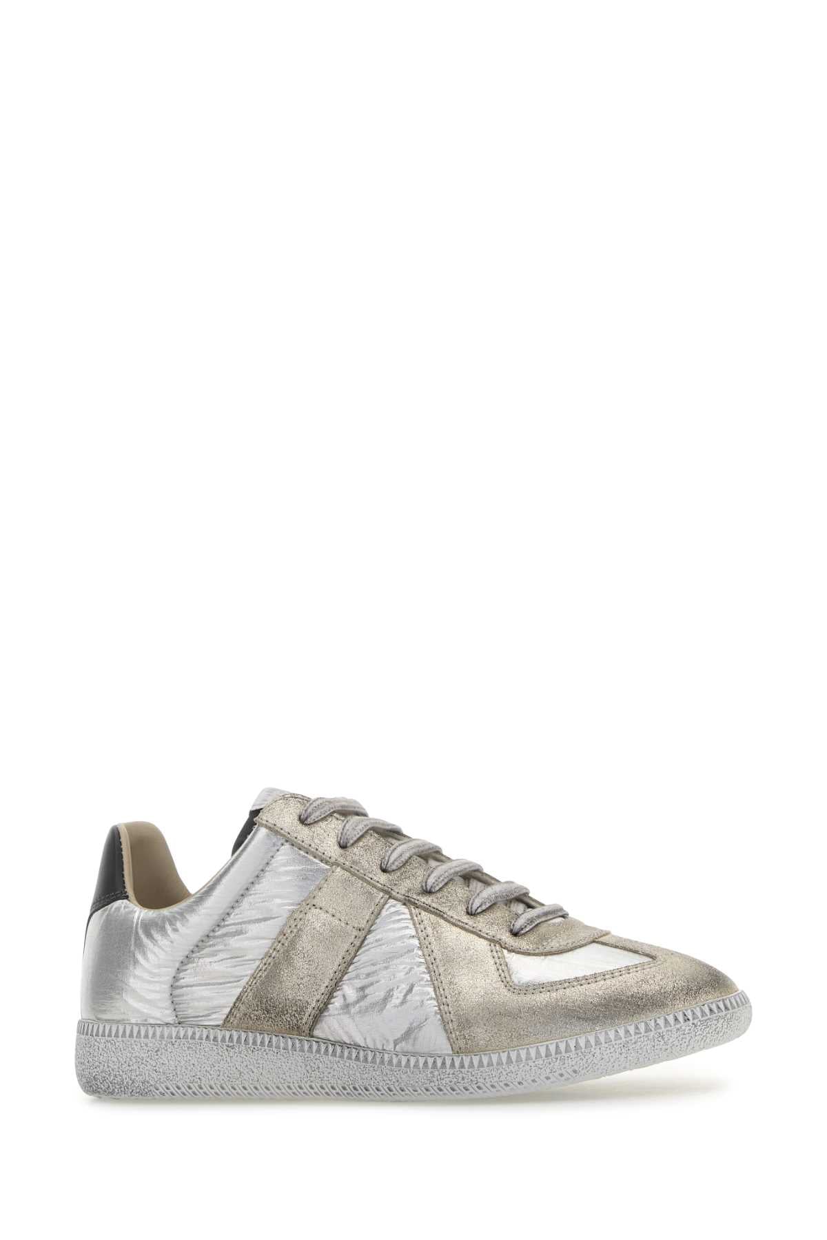 MAISON MARGIELA SNEAKERS For Women Tomaia: 90% Poliestere 10% Poliammide - Contrasto: 100% Poliestere - Contrasto: 100% Pelle Bovina - Contrasto: 100% Pelle Bovina - Fodera: 100% Cotone - Contrasto: 100% Pelle Bovina - Interno: 100% Pelle Bovina - Suola: 100% Gomma