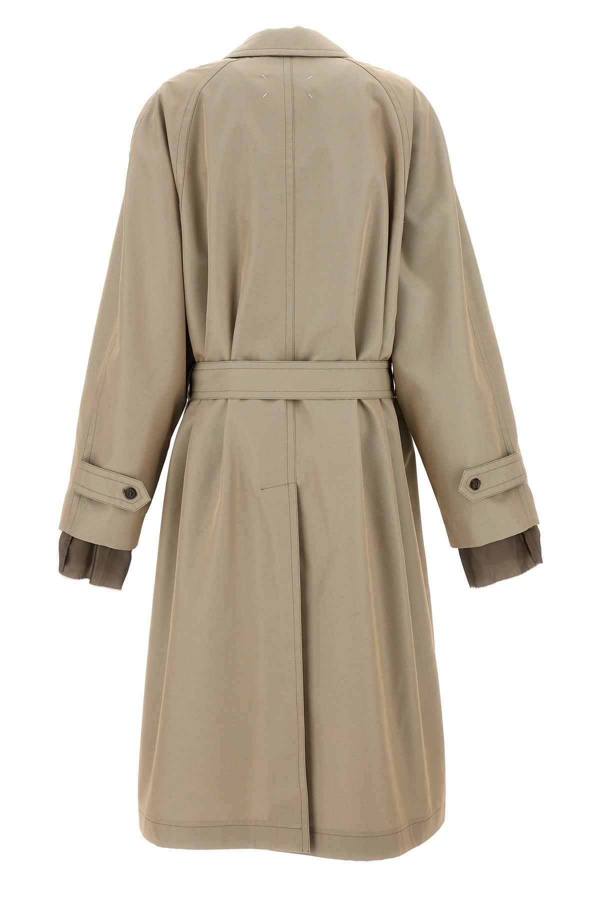 MAISON MARGIELA Long single-breasted trench coat For Men 65% cotton, 35% polyester