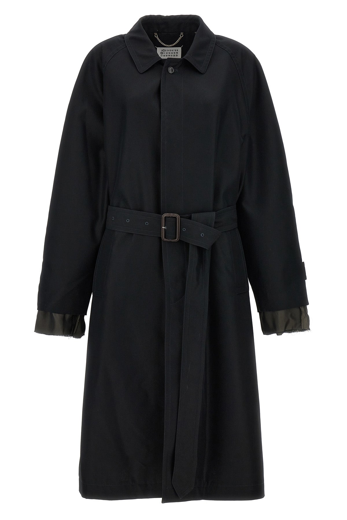 MAISON MARGIELA Long single-breasted trench coat For Men 65% cotton, 35% polyester