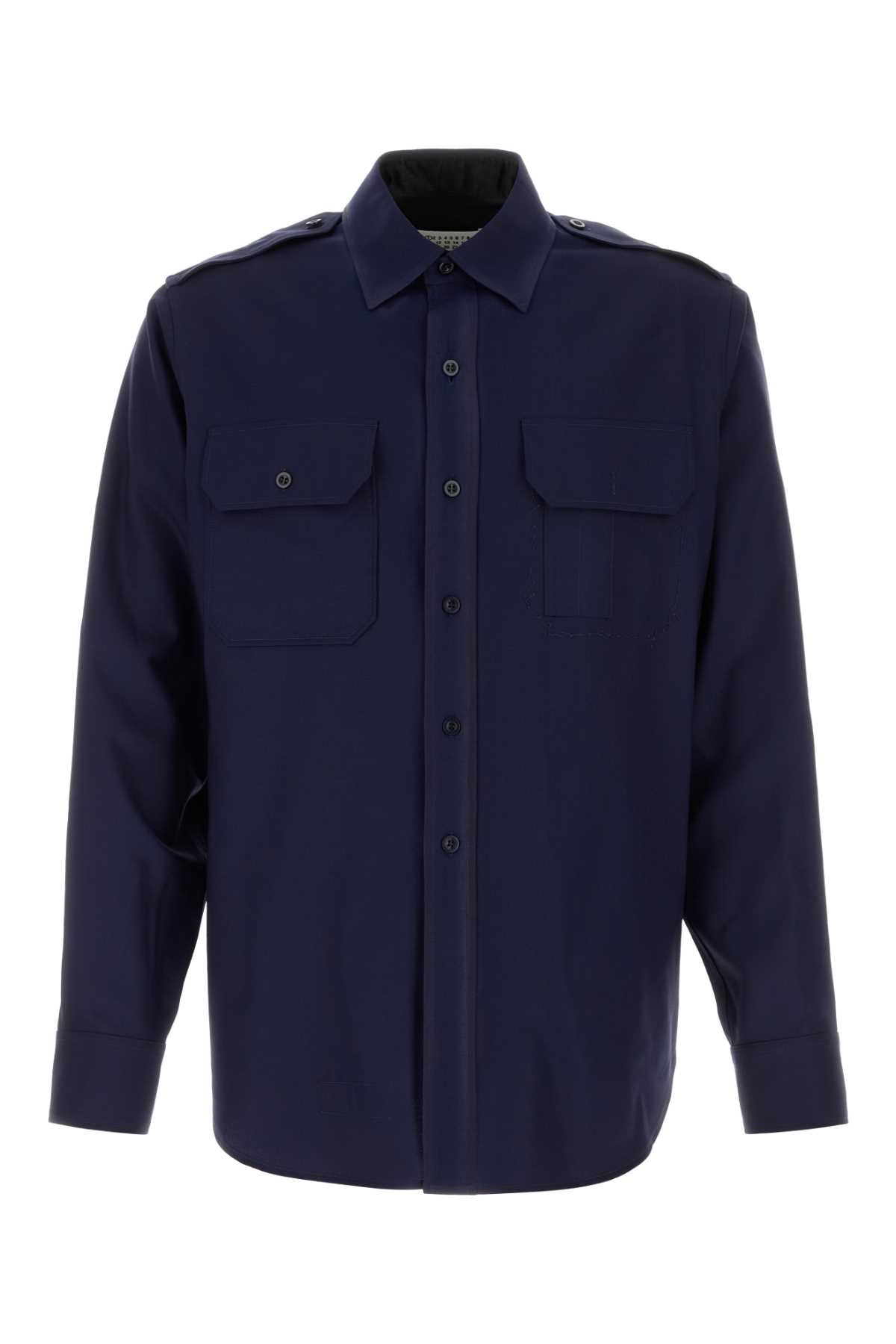 MAISON MARGIELA Long-sleeved Shirt For Men Exterior: 100% Wool