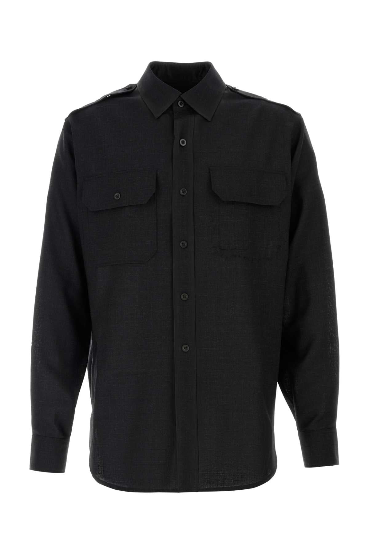 MAISON MARGIELA Long-sleeved Shirt For Men Exterior: 100% Wool