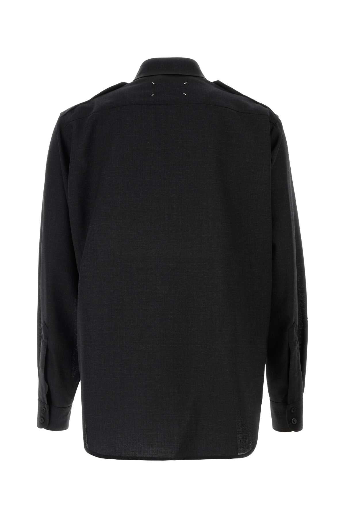 MAISON MARGIELA Long-sleeved Shirt For Men Exterior: 100% Wool