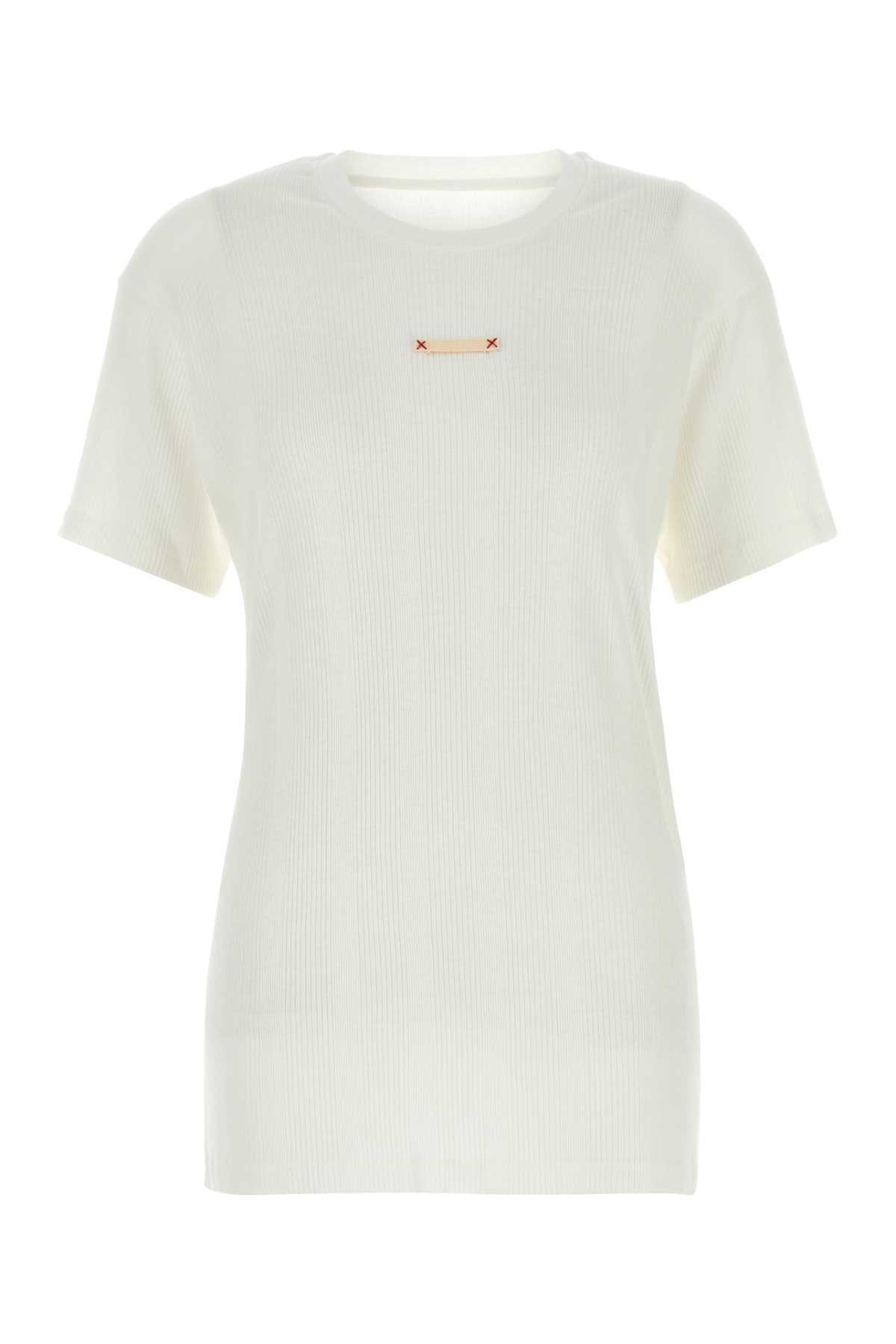 MAISON MARGIELA T-SHIRT For Women Exterior: 60% Cotton 40% Lyocell