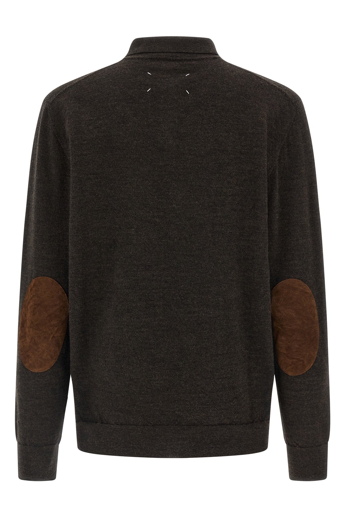 maison margiela Suede patch polo shirt