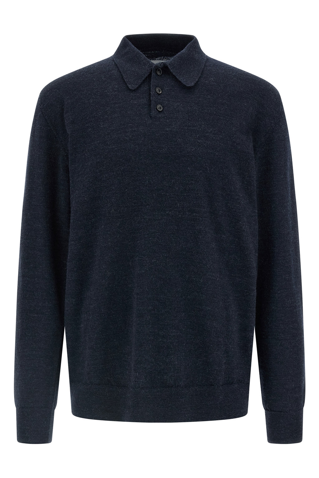 MAISON MARGIELA Suede patch polo shirt For Men 100% wool