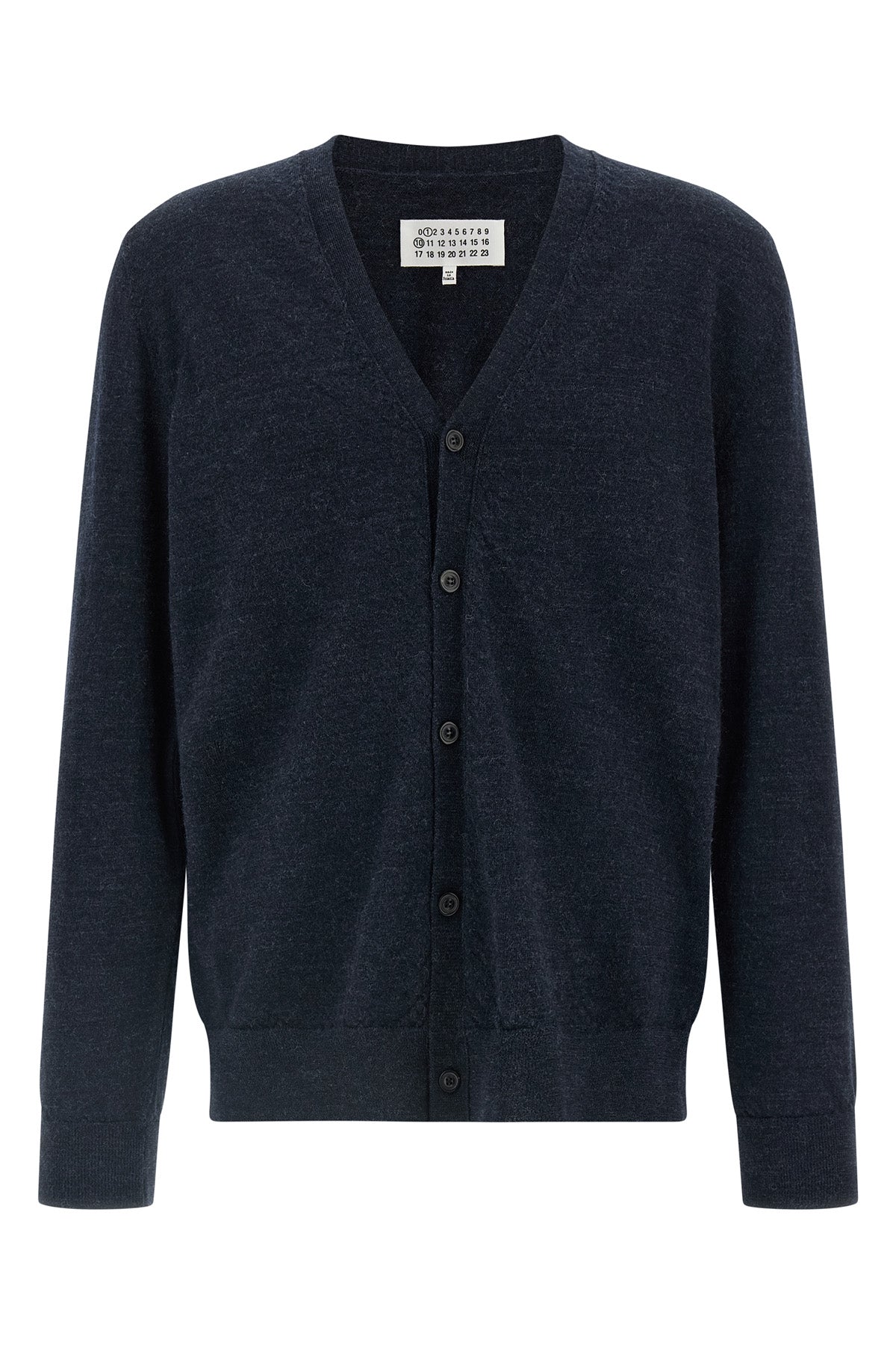 MAISON MARGIELA Suede patch cardigan For Men 100% wool