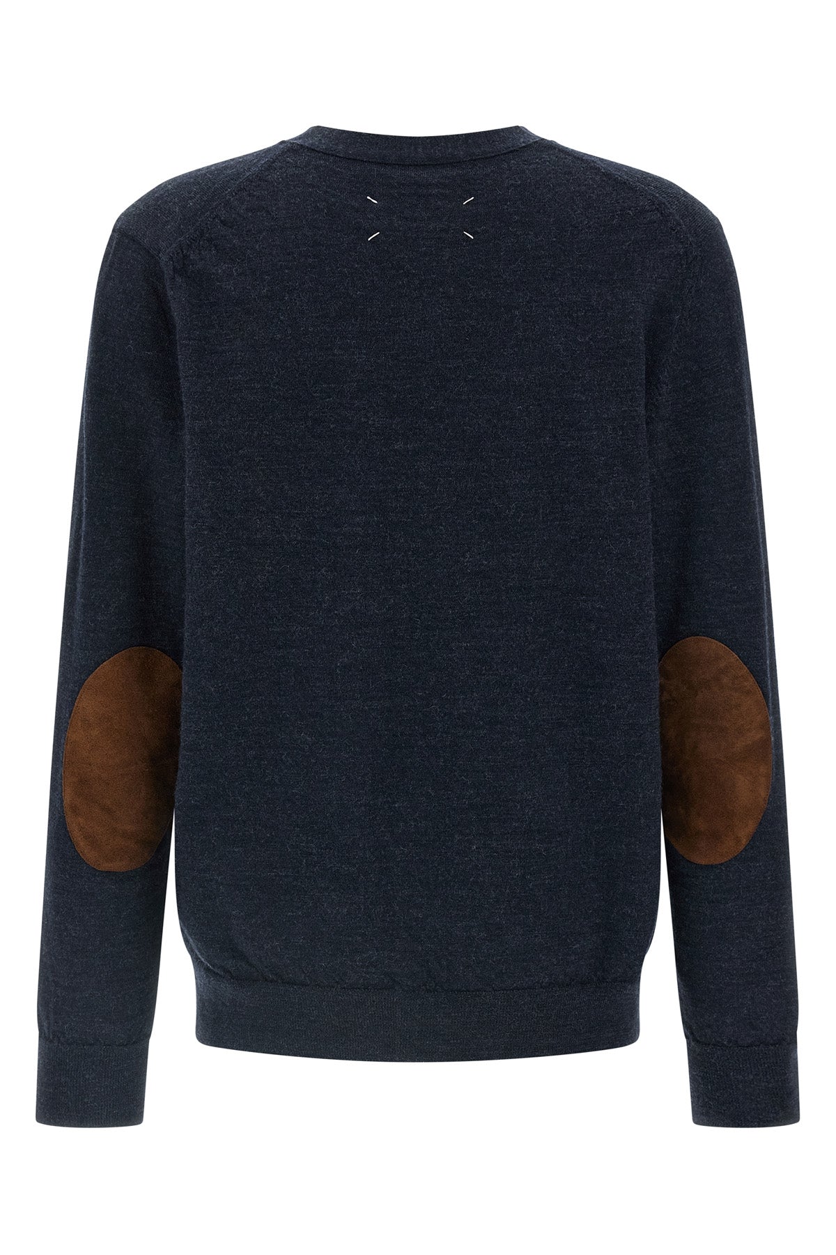 MAISON MARGIELA Suede patch cardigan For Men 100% wool