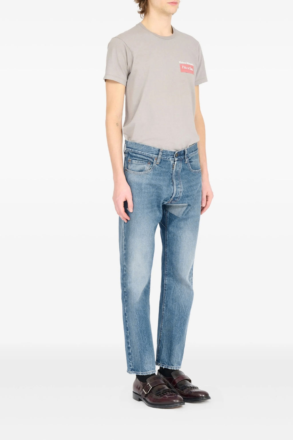 MAISON MARGIELA Patch jeans For Men 100% cotton