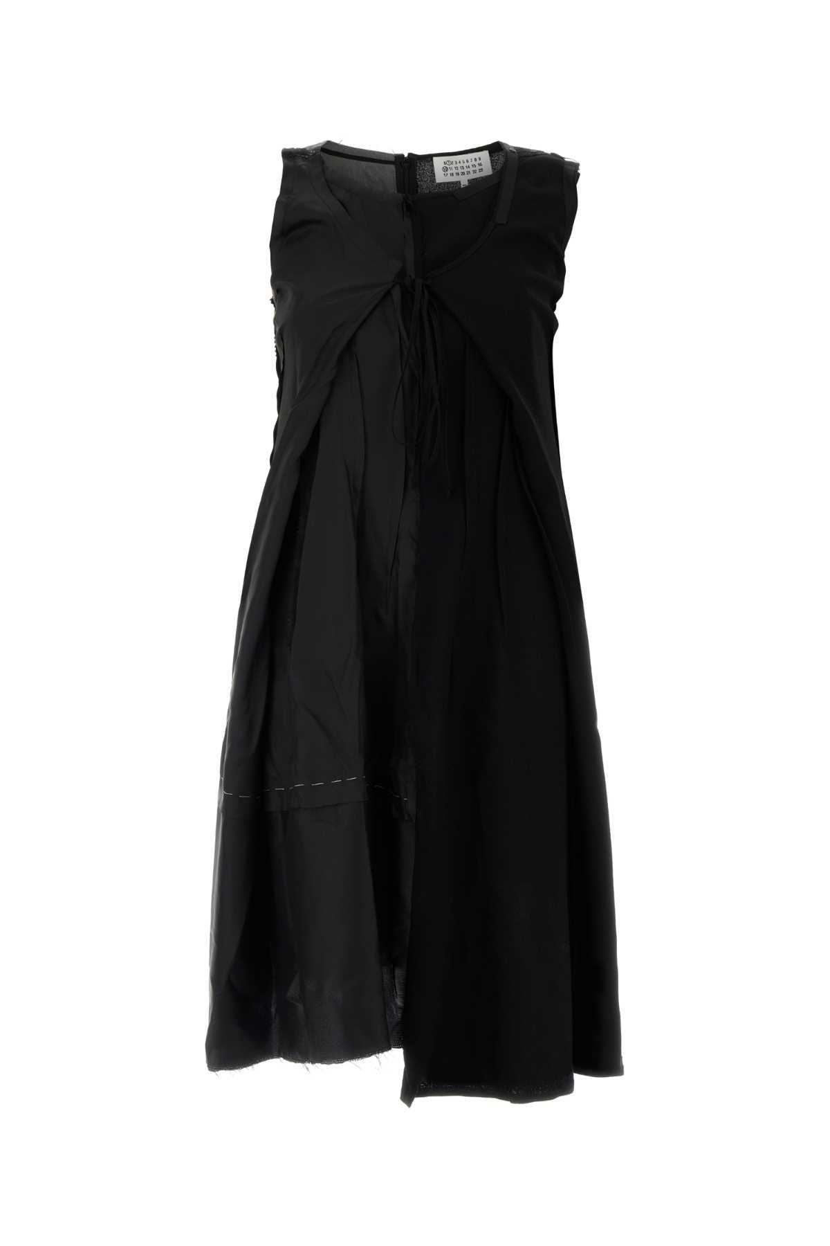 MAISON MARGIELA Midi Dress For Women Tessuto: 100% Lana Vergine - Tessuto 1: 60% Acetato 40% Cupro - Tessuto 2: 100% Seta