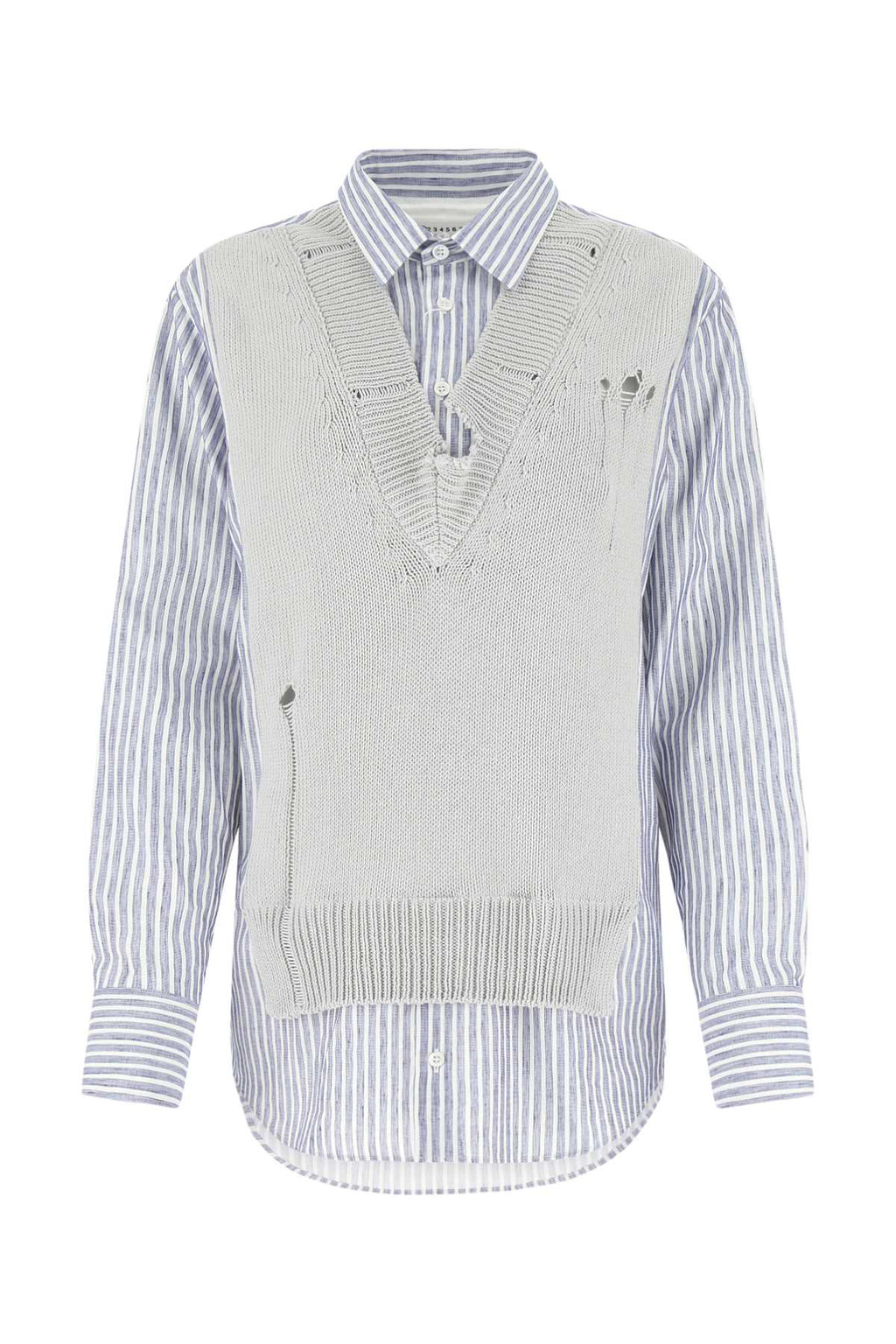 MAISON MARGIELA WomenClothingTops For Women Exterior: 76% Cotton 24% Linen 100% Cotton