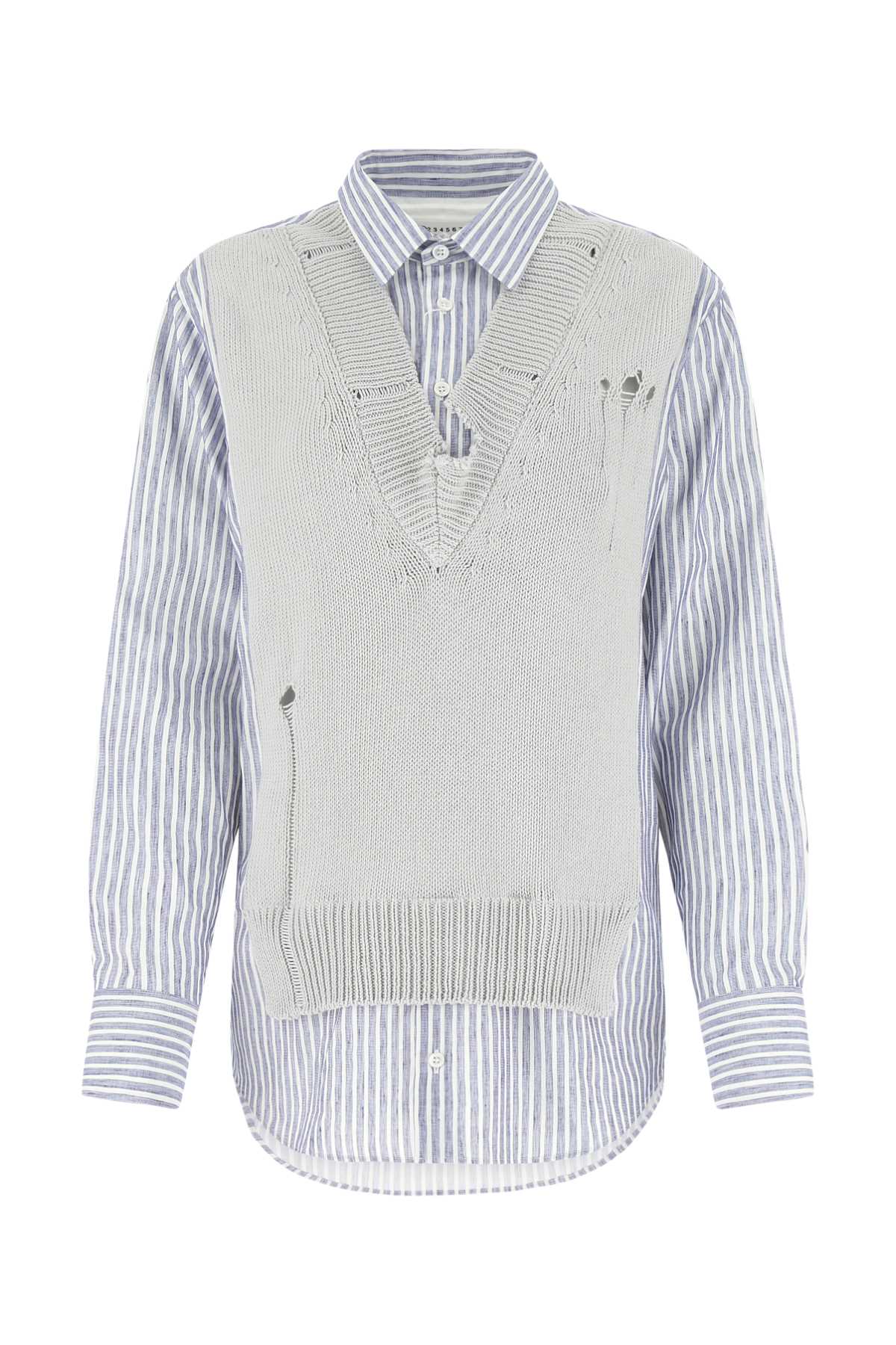 MAISON MARGIELA WomenClothingTops For Women Exterior: 76% Cotton 24% Linen 100% Cotton