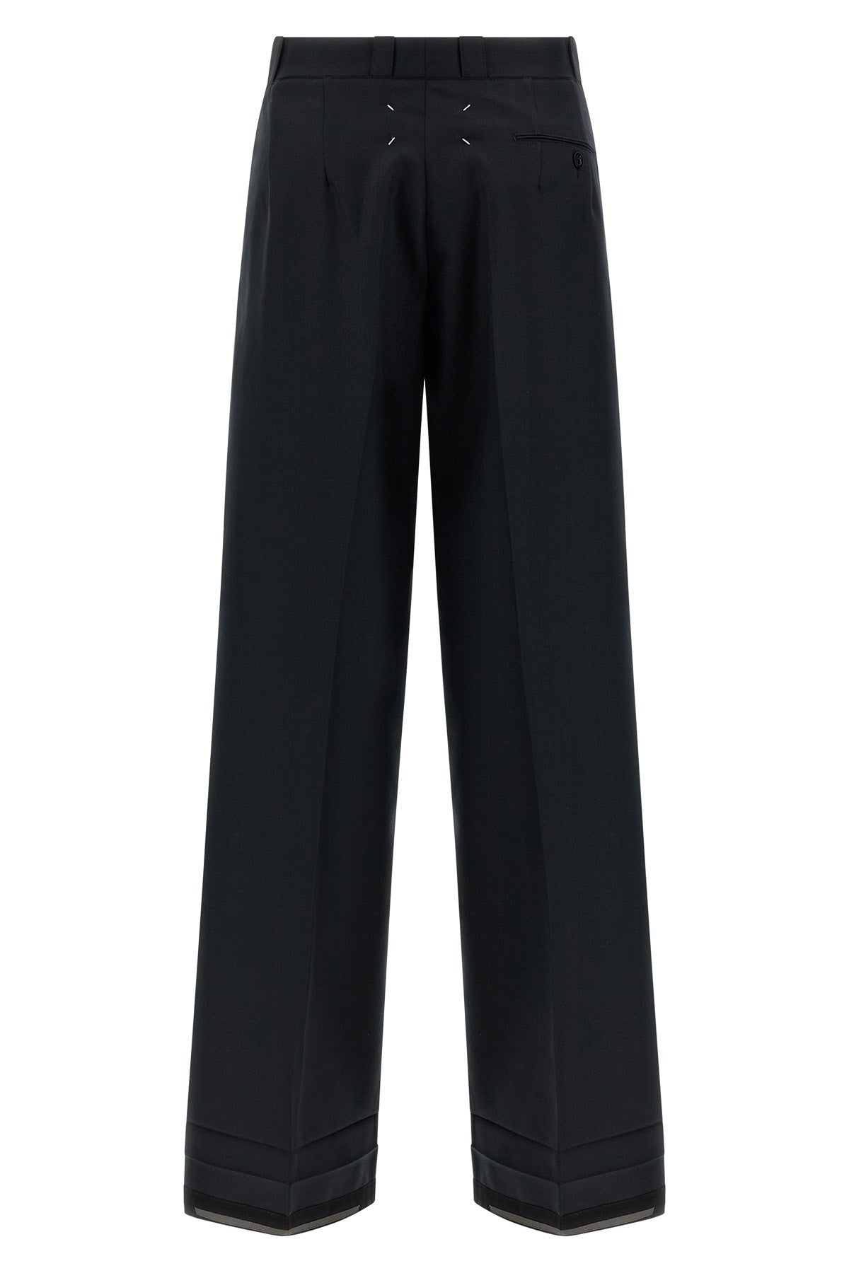 MAISON MARGIELA Herringbone trousers For Women 50% wool 50% polyester