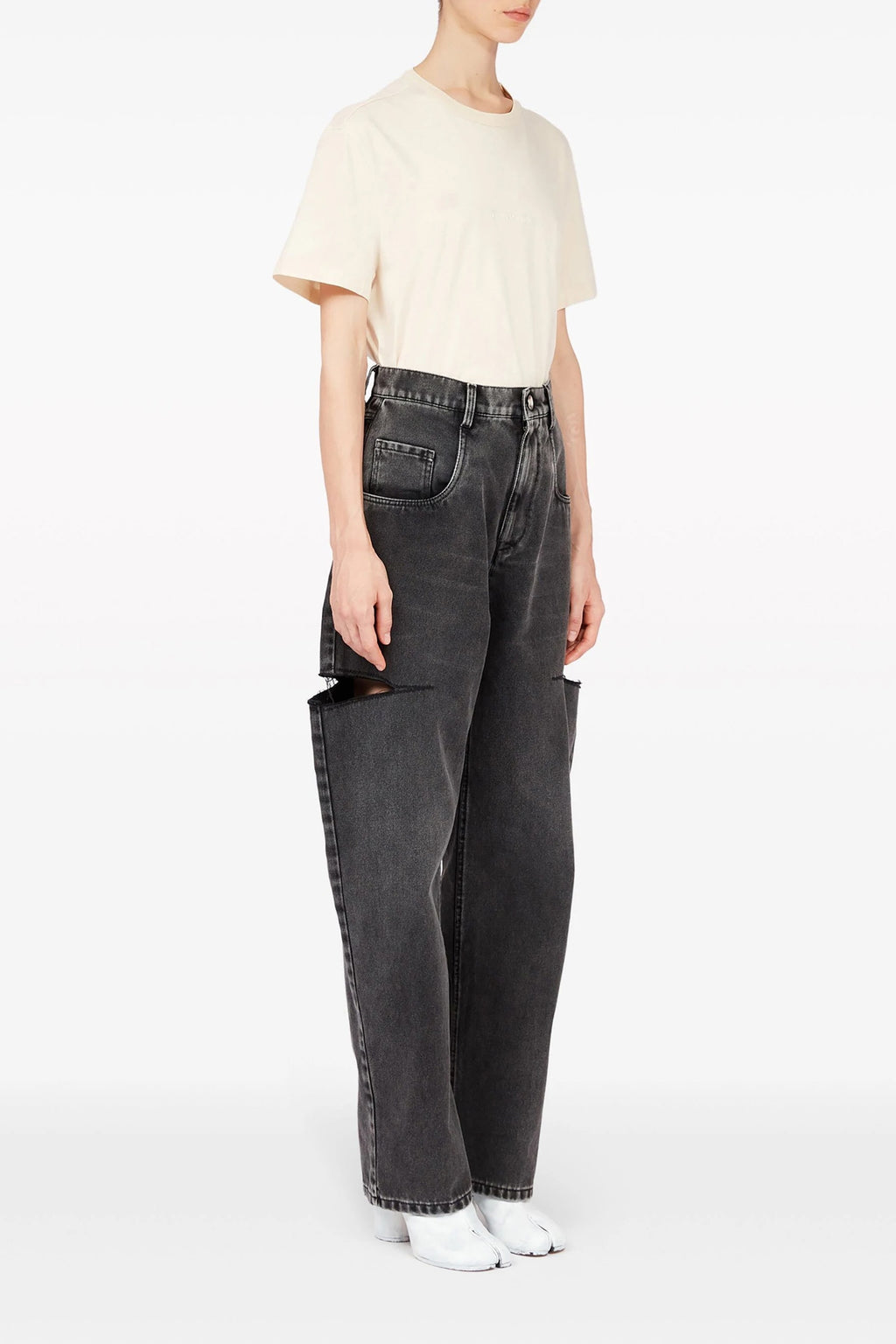 maison margiela Cut-out jeans