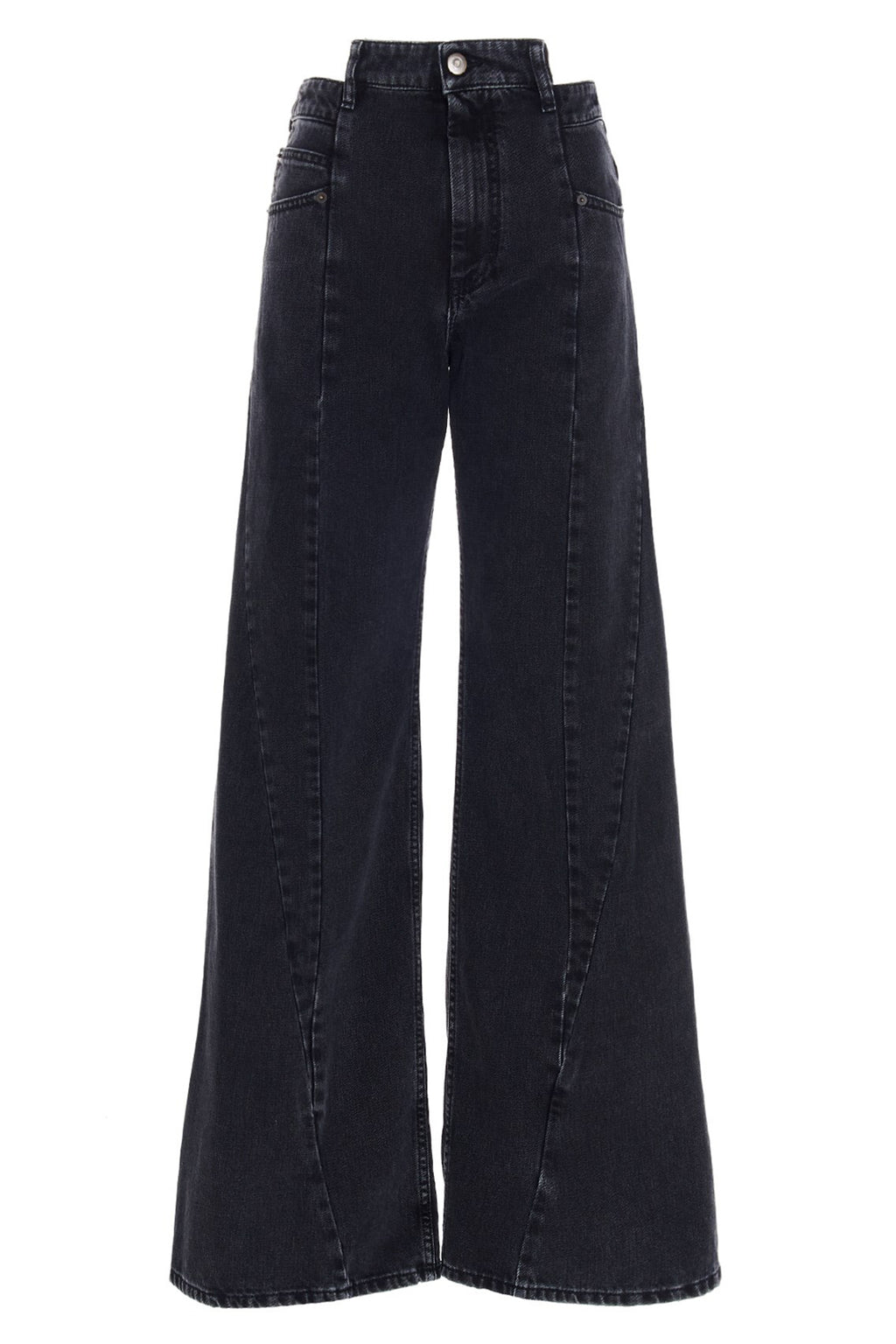maison margiela Jeans asymmetrical waist