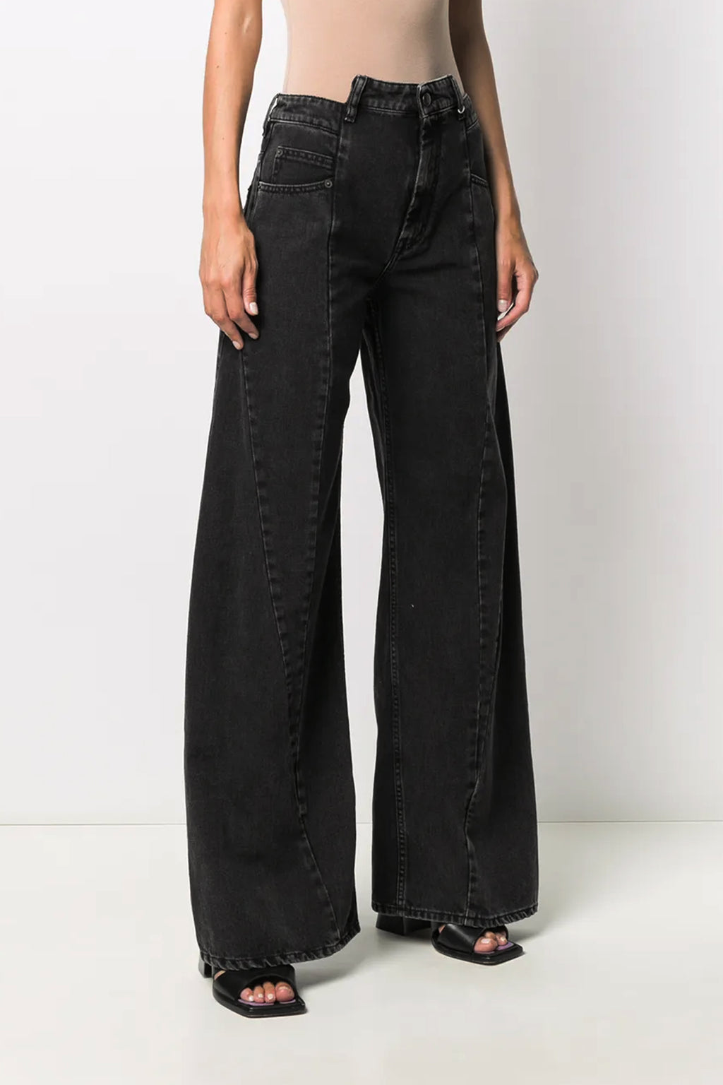 maison margiela Jeans asymmetrical waist