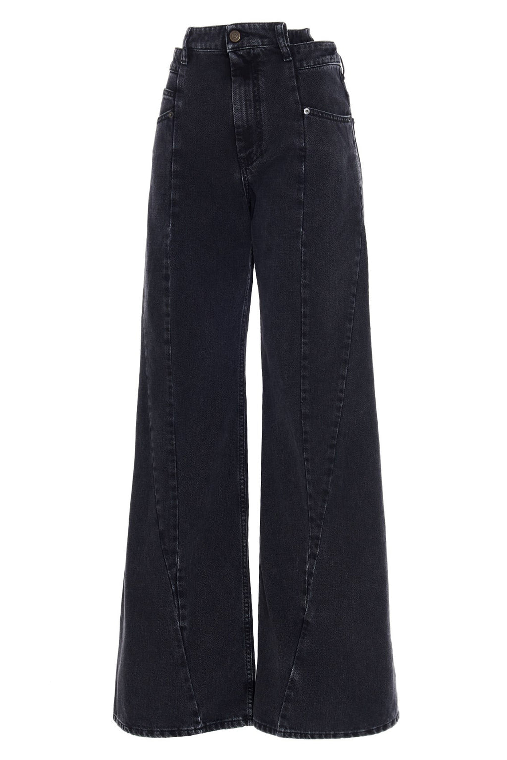 maison margiela Jeans asymmetrical waist