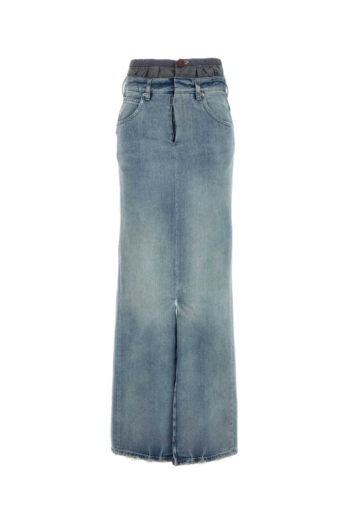 MAISON MARGIELA Long Skirt For Women Exterior: 100% Cotton