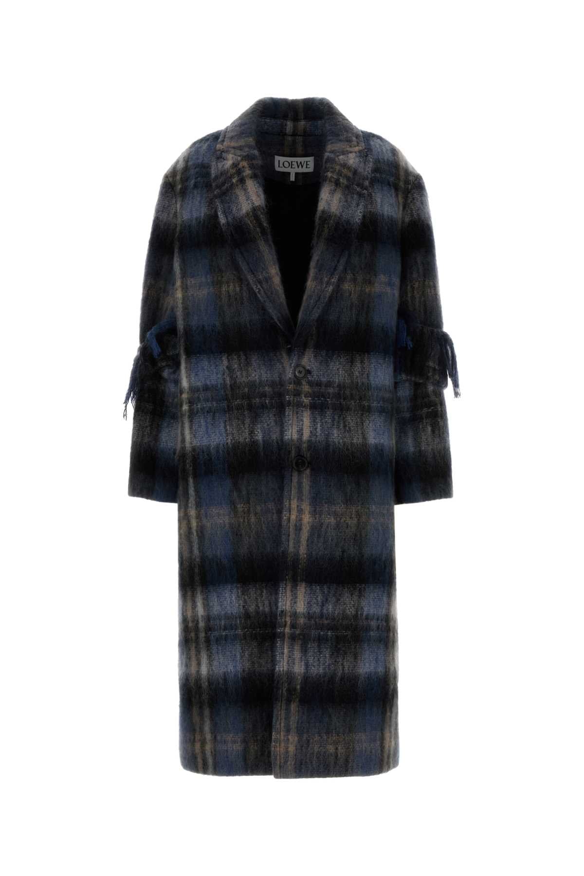 LOEWE COAT For Women Exterior: 64% Mohair 31% Wool 5% Nylon Lining: 100% Viscose