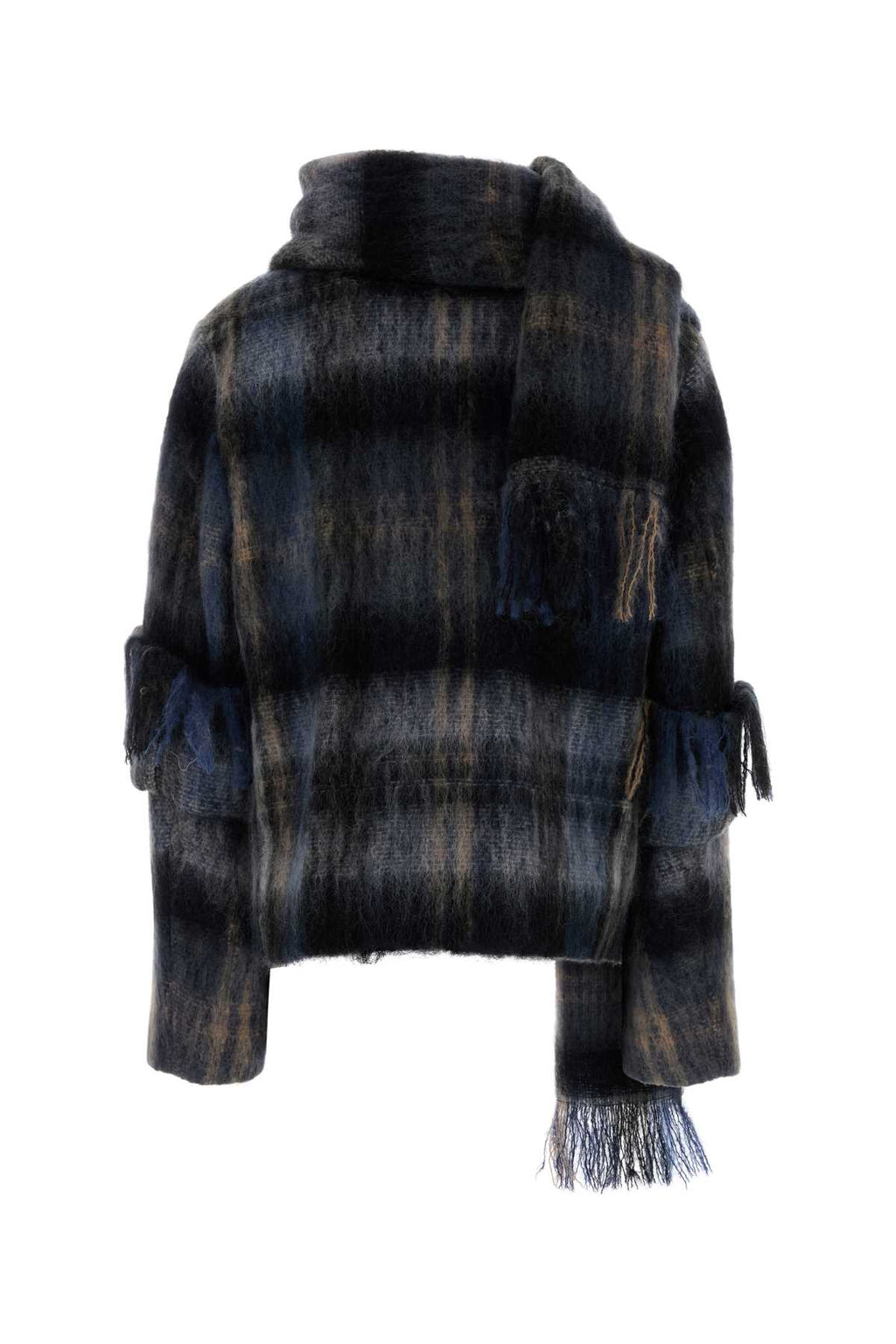 LOEWE JACKET For Women Exterior: 64% Mohair 31% Wool 5% Nylon Lining: 100% Viscose