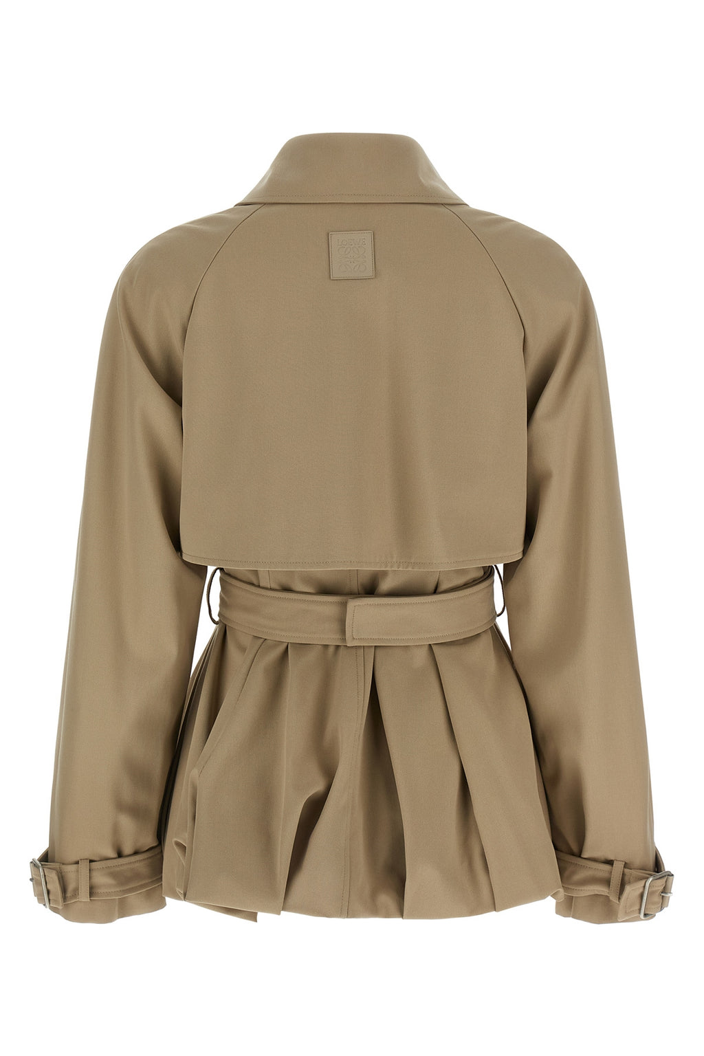 LOEWE Balloon trench coat For Women 95% cotton 5% calf leather