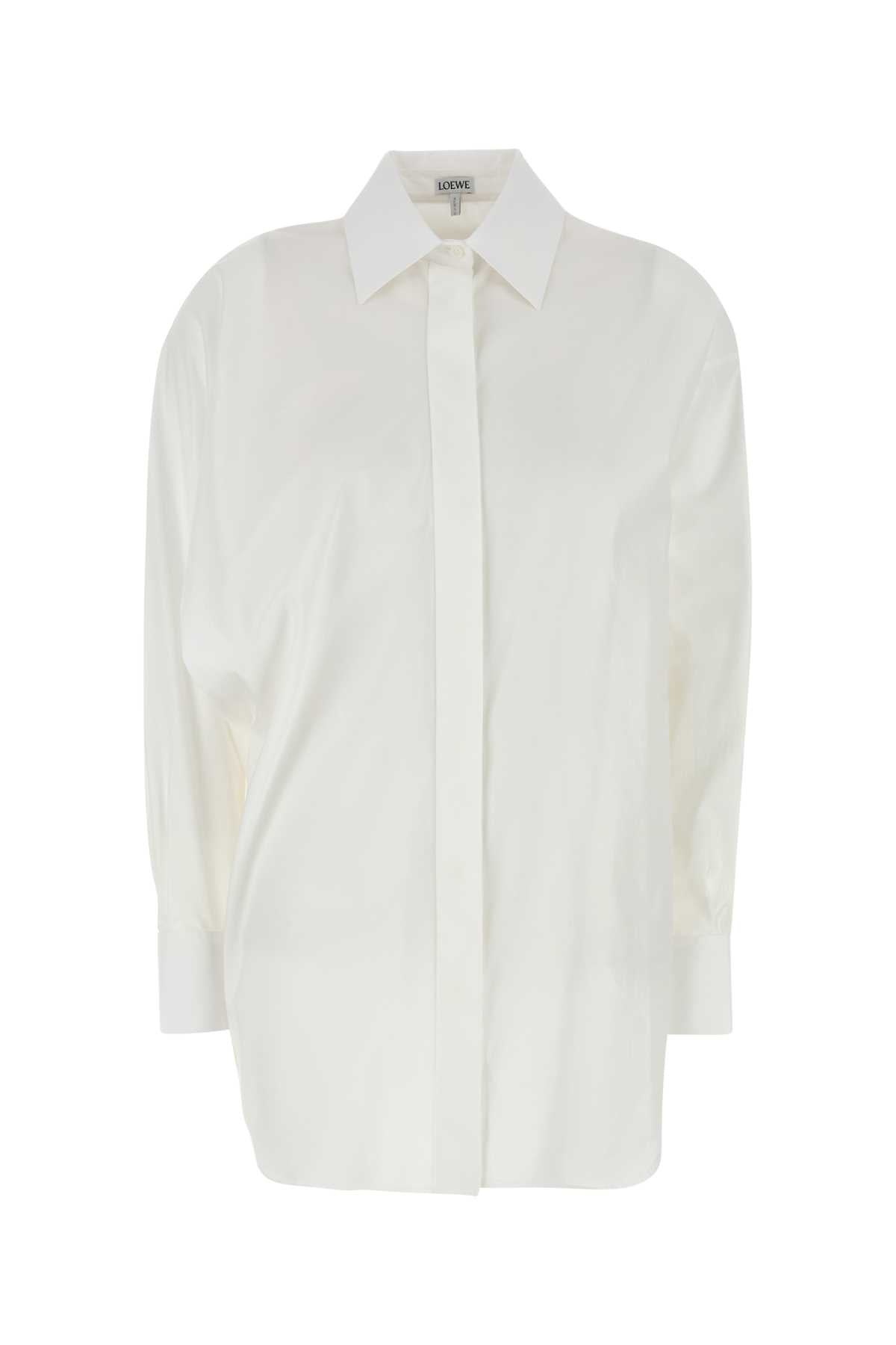 LOEWE DRAPED SHIRT For Women Exterior: 100% Cotton