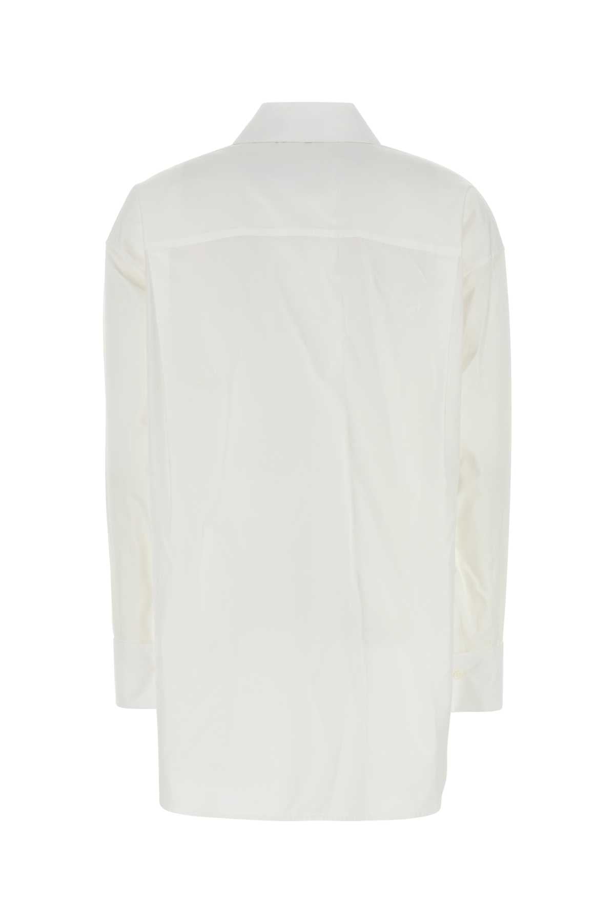 LOEWE EMBROIDERED DRAPED SHIRT For Women Exterior: 100% Cotton