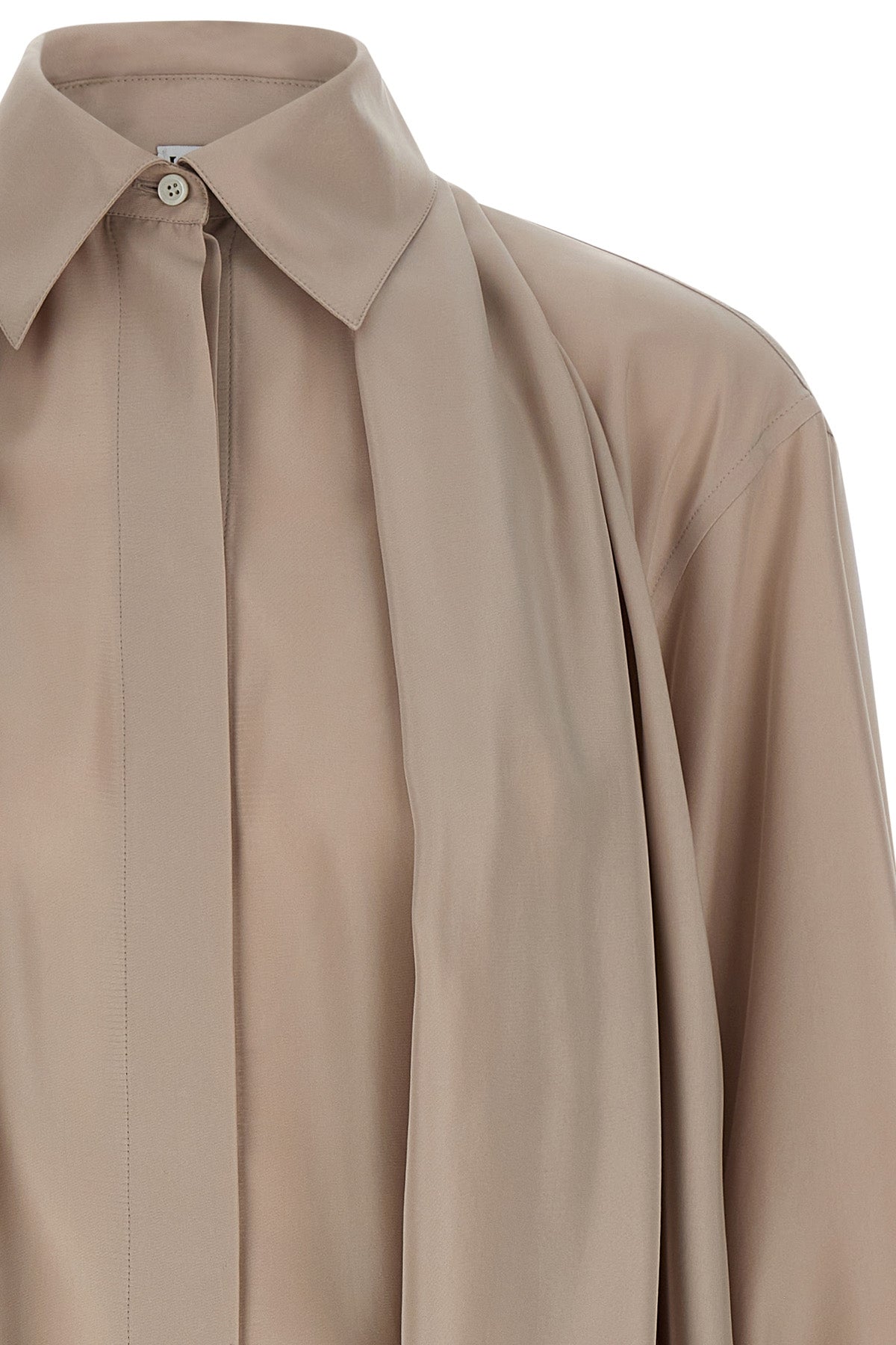 LOEWE Silk draped shirt For Women 98% silk, 2% polyester