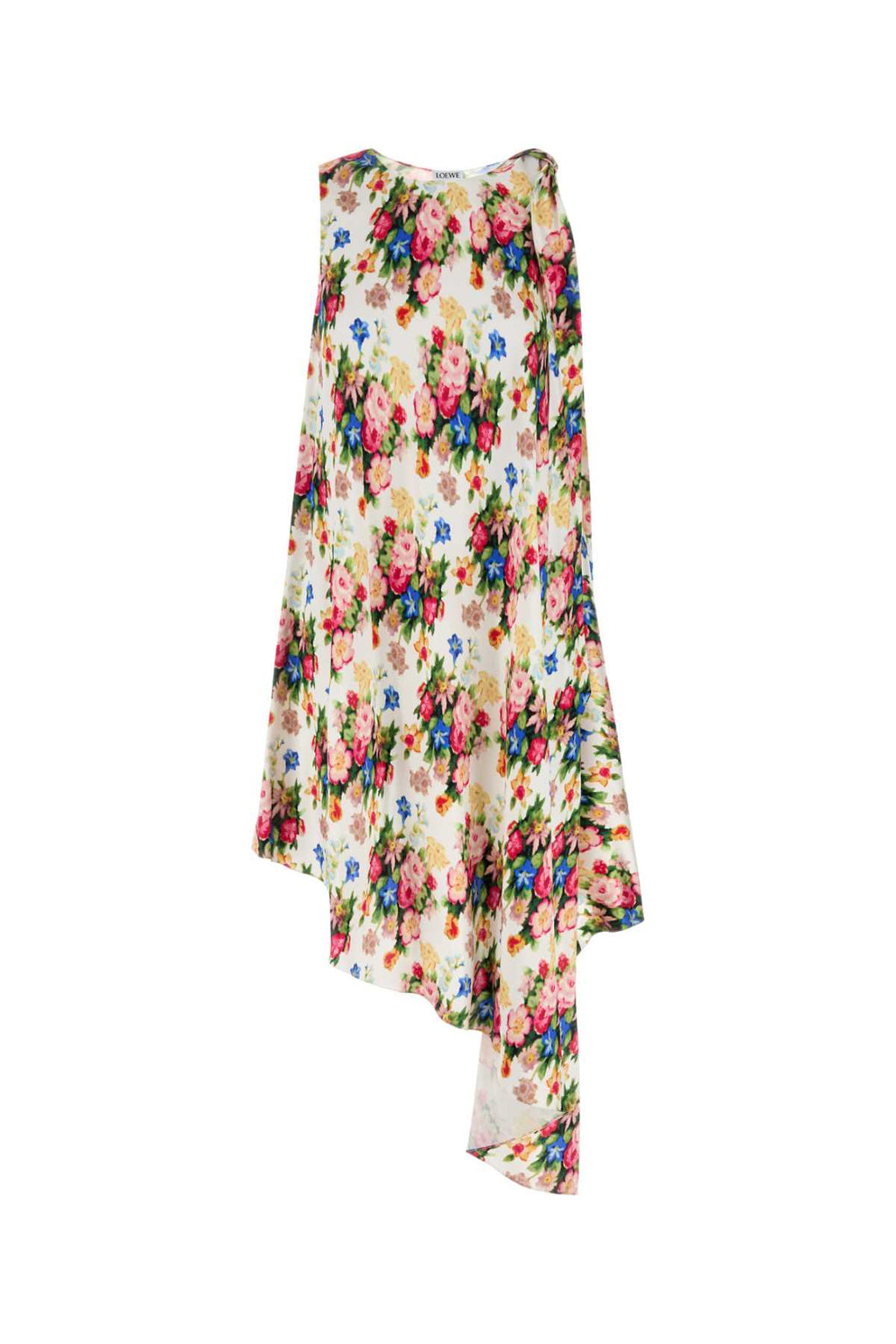 LOEWE ASYMMETRIC DRESS For Women Exterior: 100% Silk