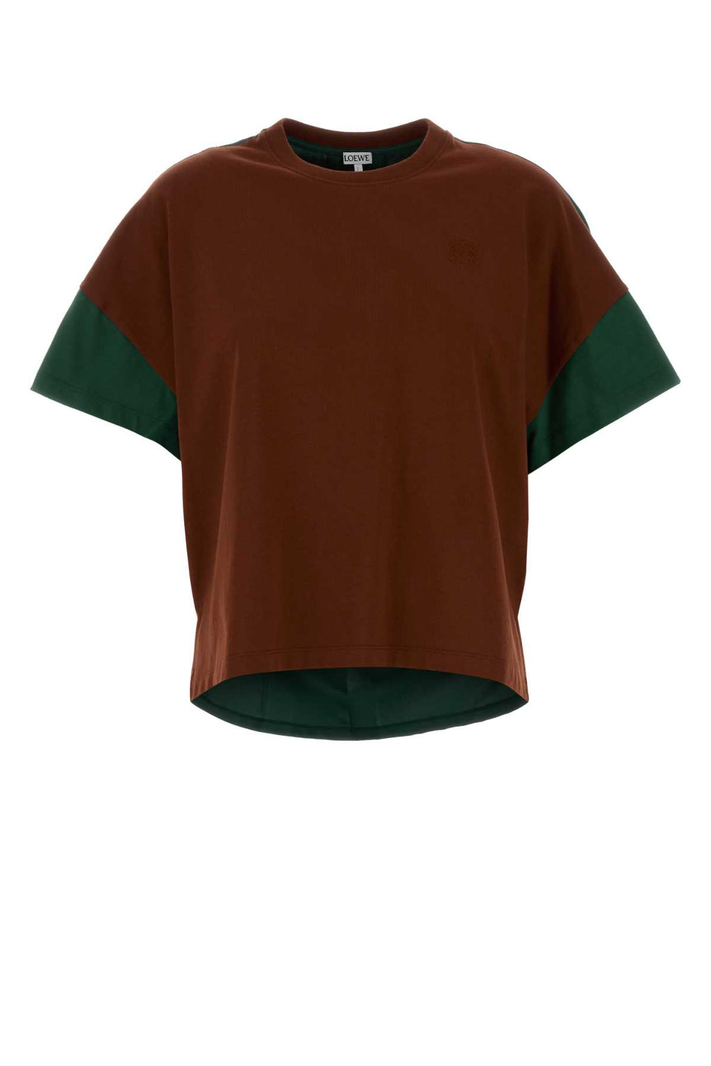 LOEWE BOXY FIT T-SHIRT For Women Exterior 1: 100% Cotton Exterior 2: 100% Silk