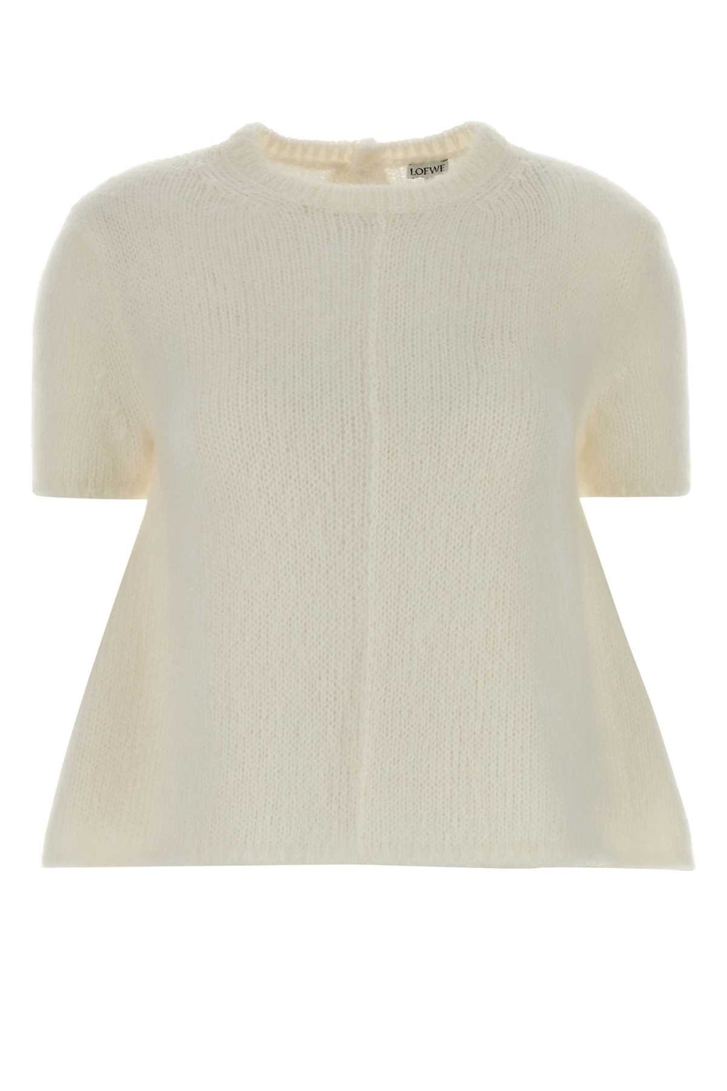 LOEWE SHORT SLEEVE SWEATER For Women Exterior: 65% Mohair 29% Nylon 5% Wool 1% Elastane
