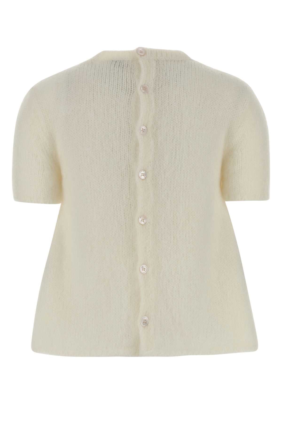 LOEWE SHORT SLEEVE SWEATER For Women Exterior: 65% Mohair 29% Nylon 5% Wool 1% Elastane