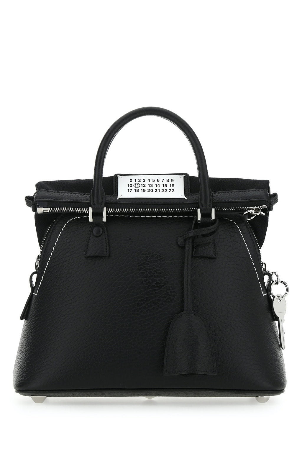 MAISON MARGIELA 5AC CLASSIQUE MINI For Women Corpo: 100% Pelle Bovina - Contrasto: 79% Cotone 15% Poliestere 6% Altre Fibre - Fodera: 100% Cotone - Interno: 100% Pelle Bovina - Minuteria Metallica: 94% Zinc Alloy 4% Alluminio 2% Rame - Minuteria Metallica 1: 100% Ottone