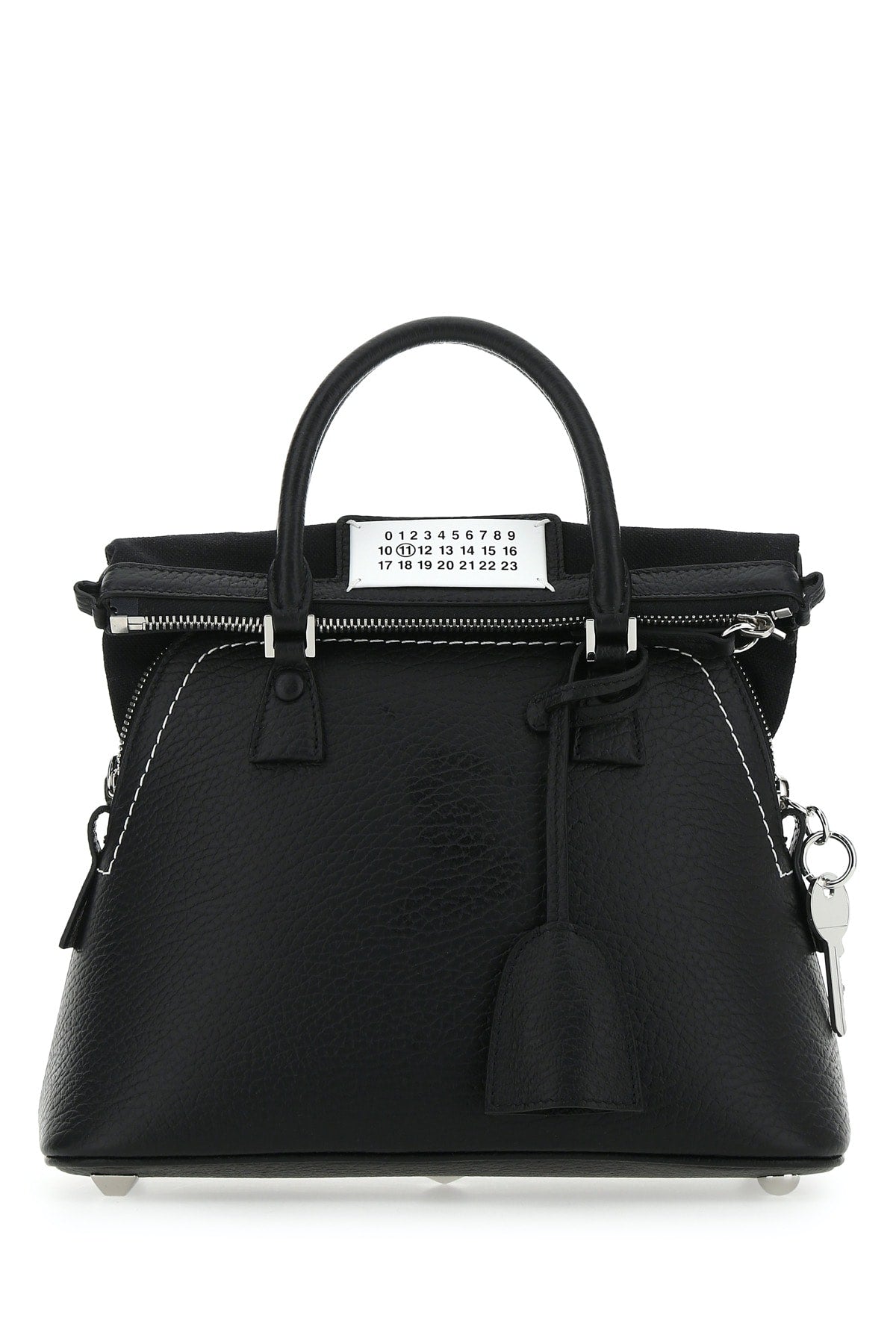 MAISON MARGIELA 5AC CLASSIQUE MINI For Women Corpo: 100% Pelle Bovina - Contrasto: 79% Cotone 15% Poliestere 6% Altre Fibre - Fodera: 100% Cotone - Interno: 100% Pelle Bovina - Minuteria Metallica: 94% Zinc Alloy 4% Alluminio 2% Rame - Minuteria Metallica 1: 100% Ottone