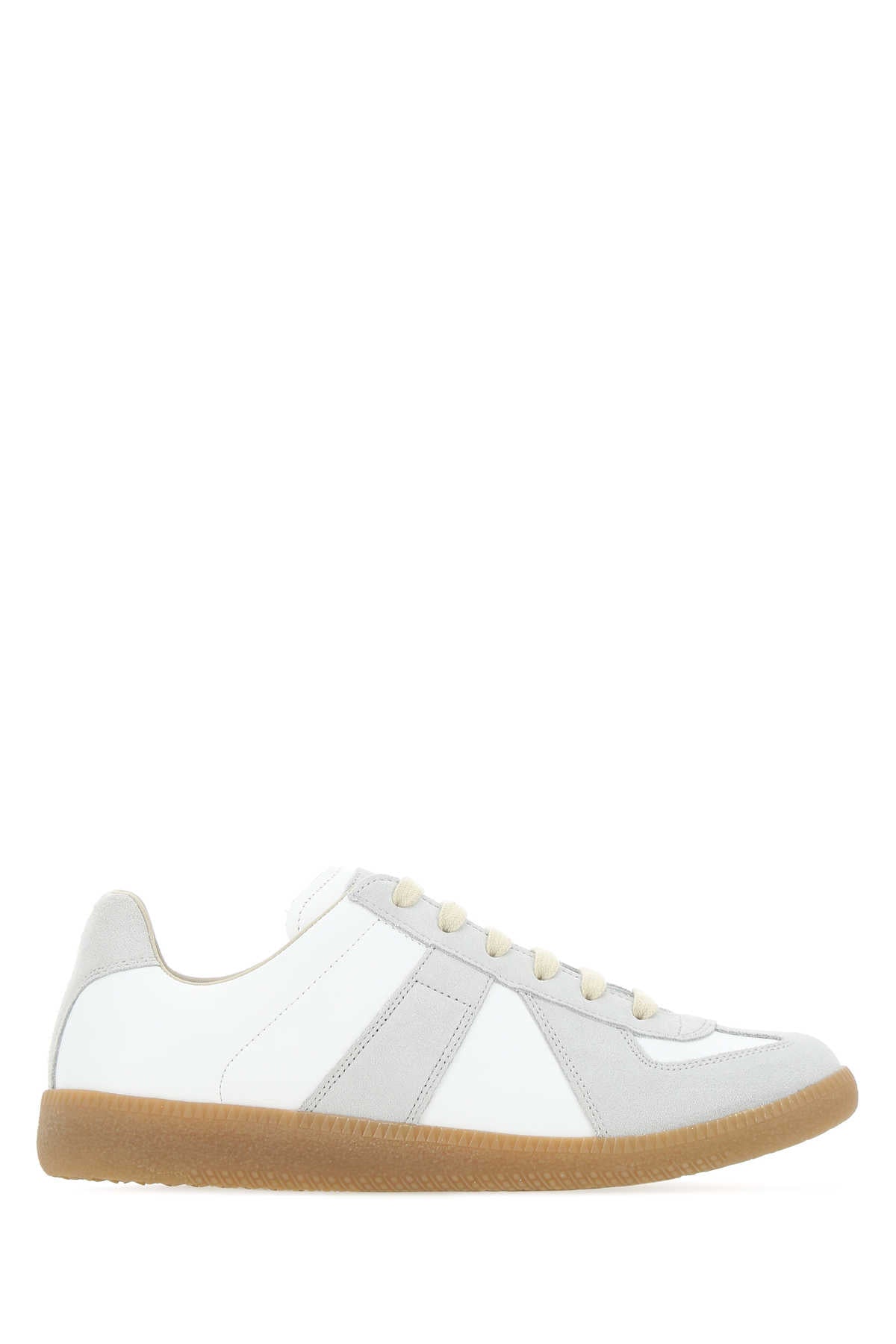 MAISON MARGIELA SNEAKERS For Women Tomaia: 100% Pelle Bovina - Contrasto: 100% Pelle Bovina - Fodera: 100% Cotone - Contrasto: 100% Pelle Bovina - Interno: 100% Pelle Bovina - Suola: 100% Gomma