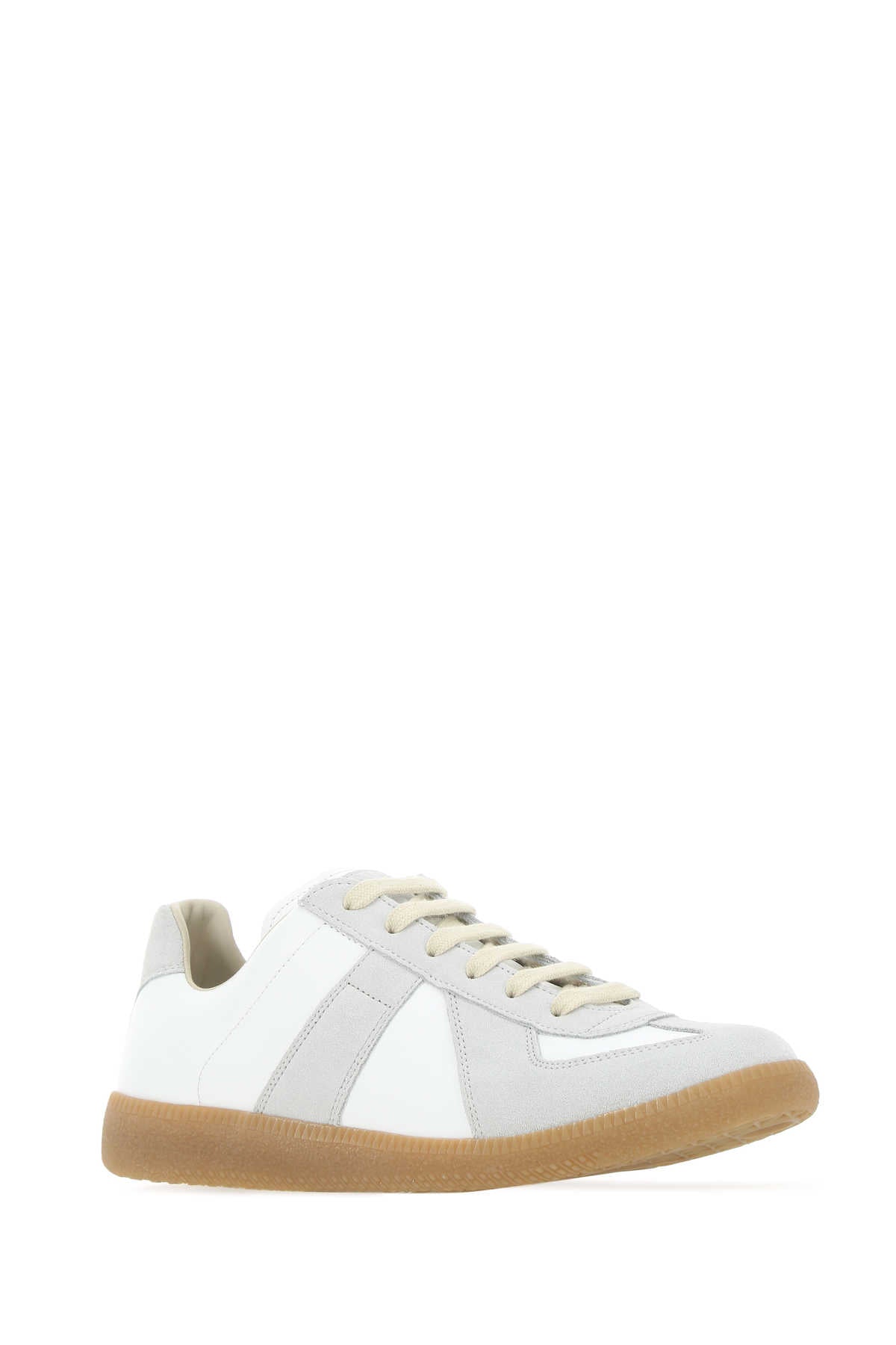 MAISON MARGIELA SNEAKERS For Women Tomaia: 100% Pelle Bovina - Contrasto: 100% Pelle Bovina - Fodera: 100% Cotone - Contrasto: 100% Pelle Bovina - Interno: 100% Pelle Bovina - Suola: 100% Gomma