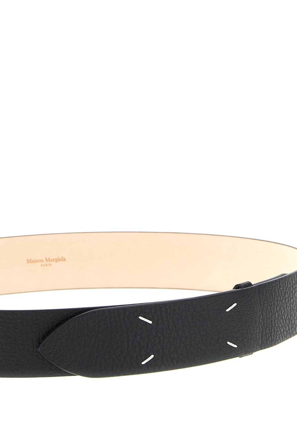 MAISON MARGIELA 'Four Stitches' belt For Men 100% calfskin leather (Bos Taurus)