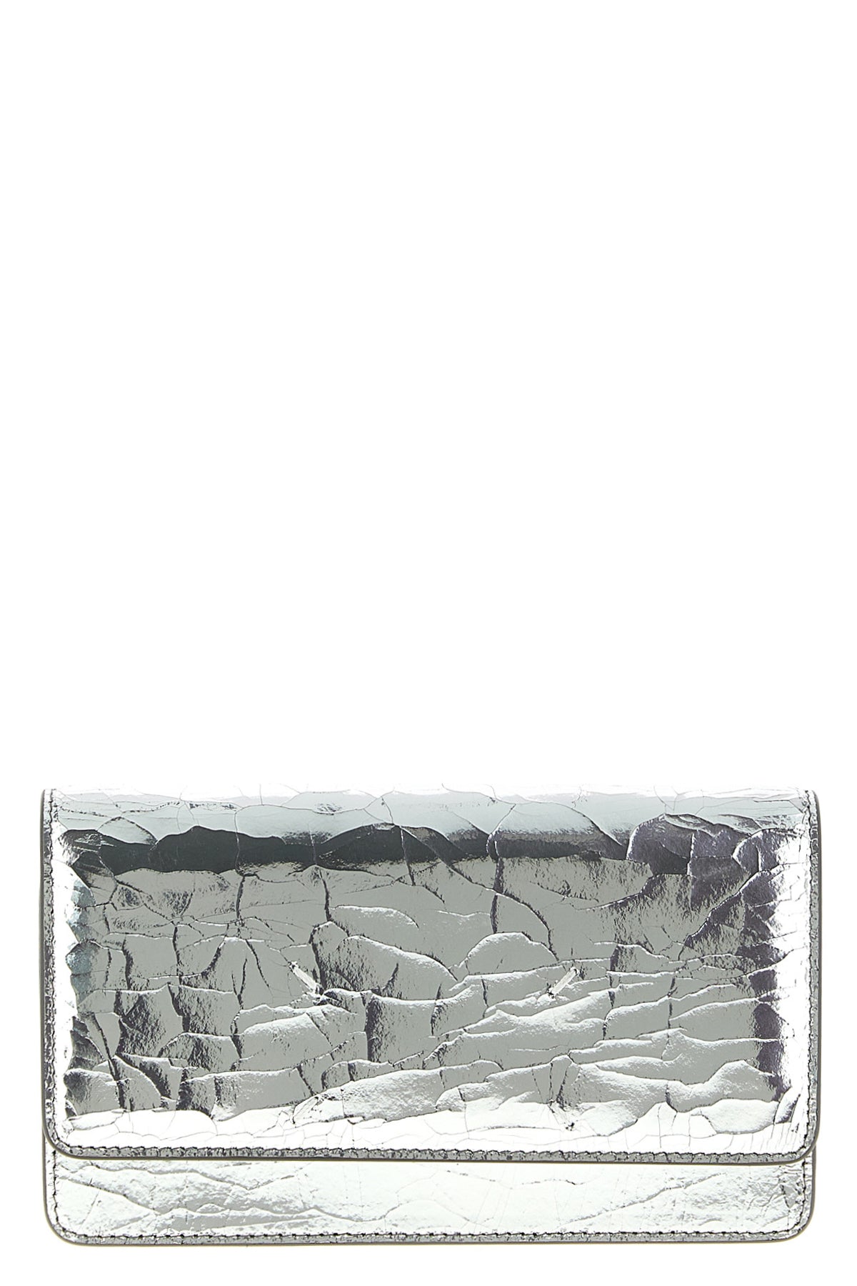 MAISON MARGIELA Wallet on chain broken mirror For Women 100% calfskin leather