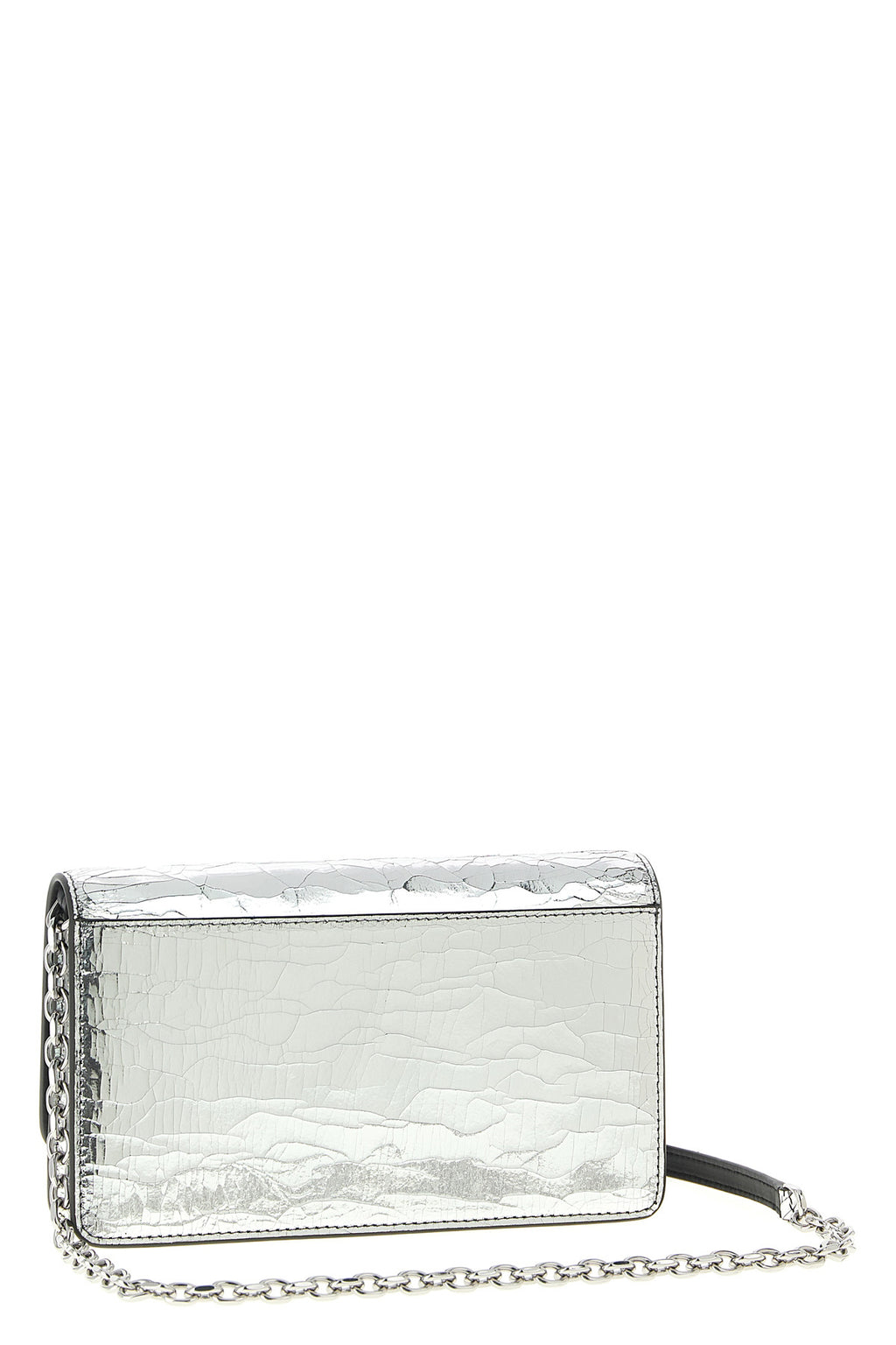 MAISON MARGIELA Wallet on chain broken mirror For Women 100% calfskin leather