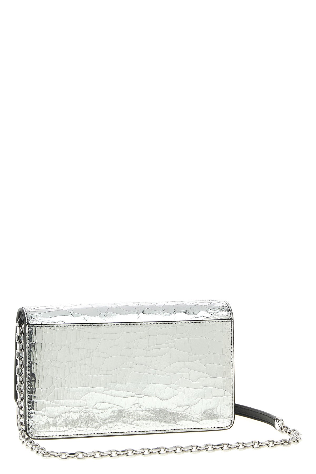 MAISON MARGIELA Wallet on chain broken mirror For Women 100% calfskin leather