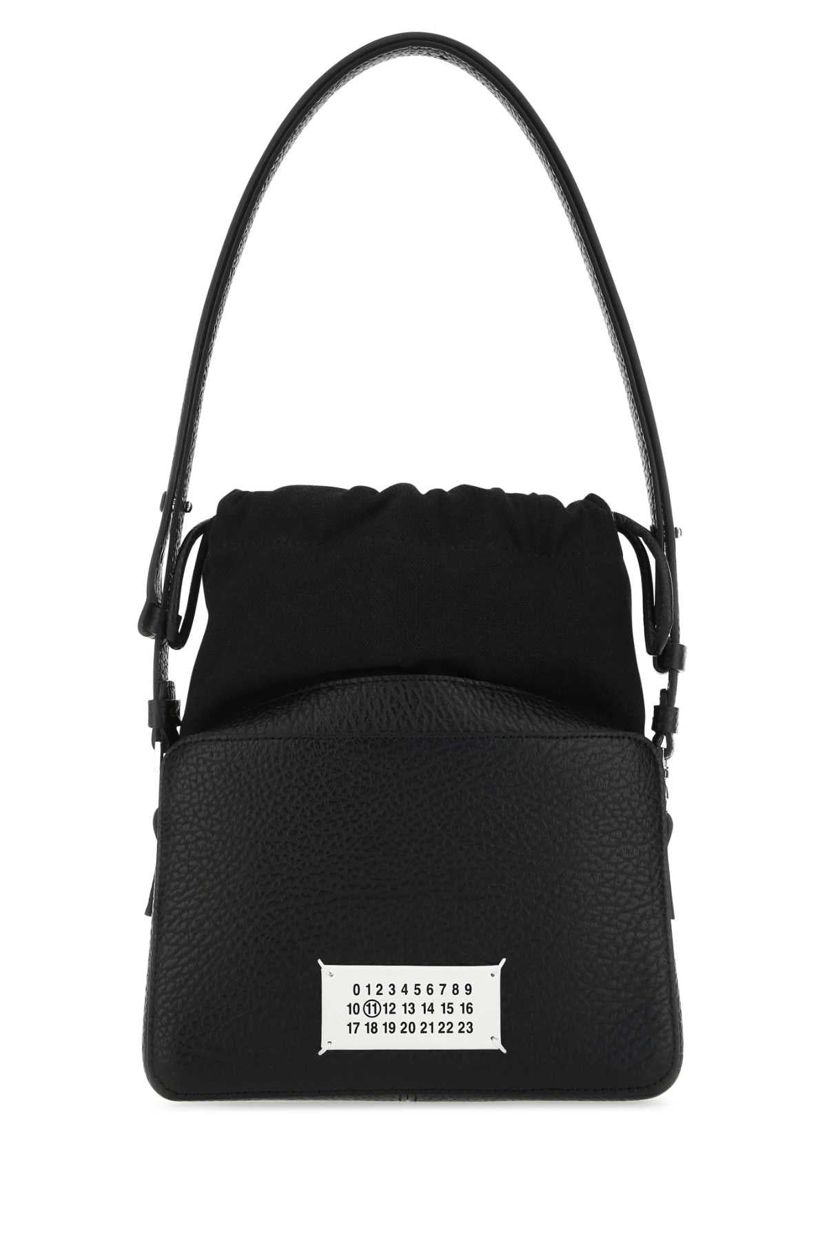 MAISON MARGIELA BORSA For Women Exterior: 100% Bovine leather 79% Cotton 15% Polyester 6% Other fibers Lining: 100% Cotton Finishing: Silver metal